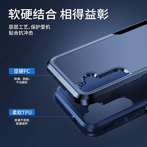 Miniatura 10 de YmhxcY Funda A14 5G, funda para Galaxy A14 5G con 2 protectores de pantalla a prueba de explosiones, grado militar soporte de anillo de 360  F,