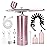 Airbrush Kit Air Brush Kit With Air Compressor Nail Charms Wireless Air Brush for Barber, Nail Art, Cake Decor, Makeup, Model Painting (Pink - with extension tube)