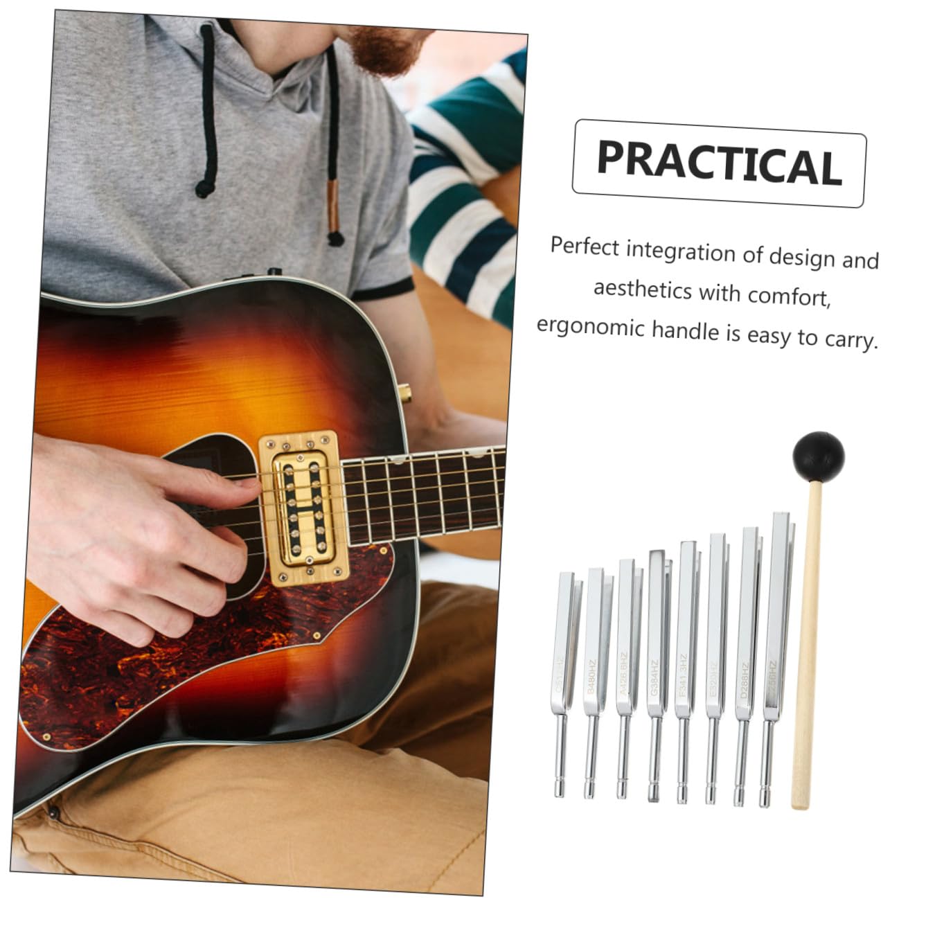 YARNOW Diapason Strumento Musicale Diapason Per Chitarra e Violino Strumento Accordatura Portatile