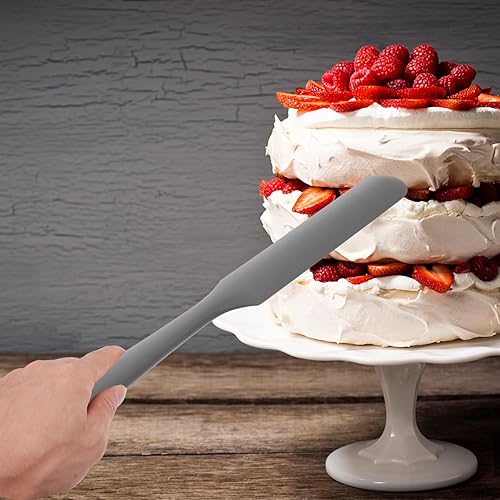 Miniatura 4 de Espátula de silicona para tartas, espátulas de glaseado, espátulas de cocina, raspador de silicona, raspador de mezcla, decoración de tartas,