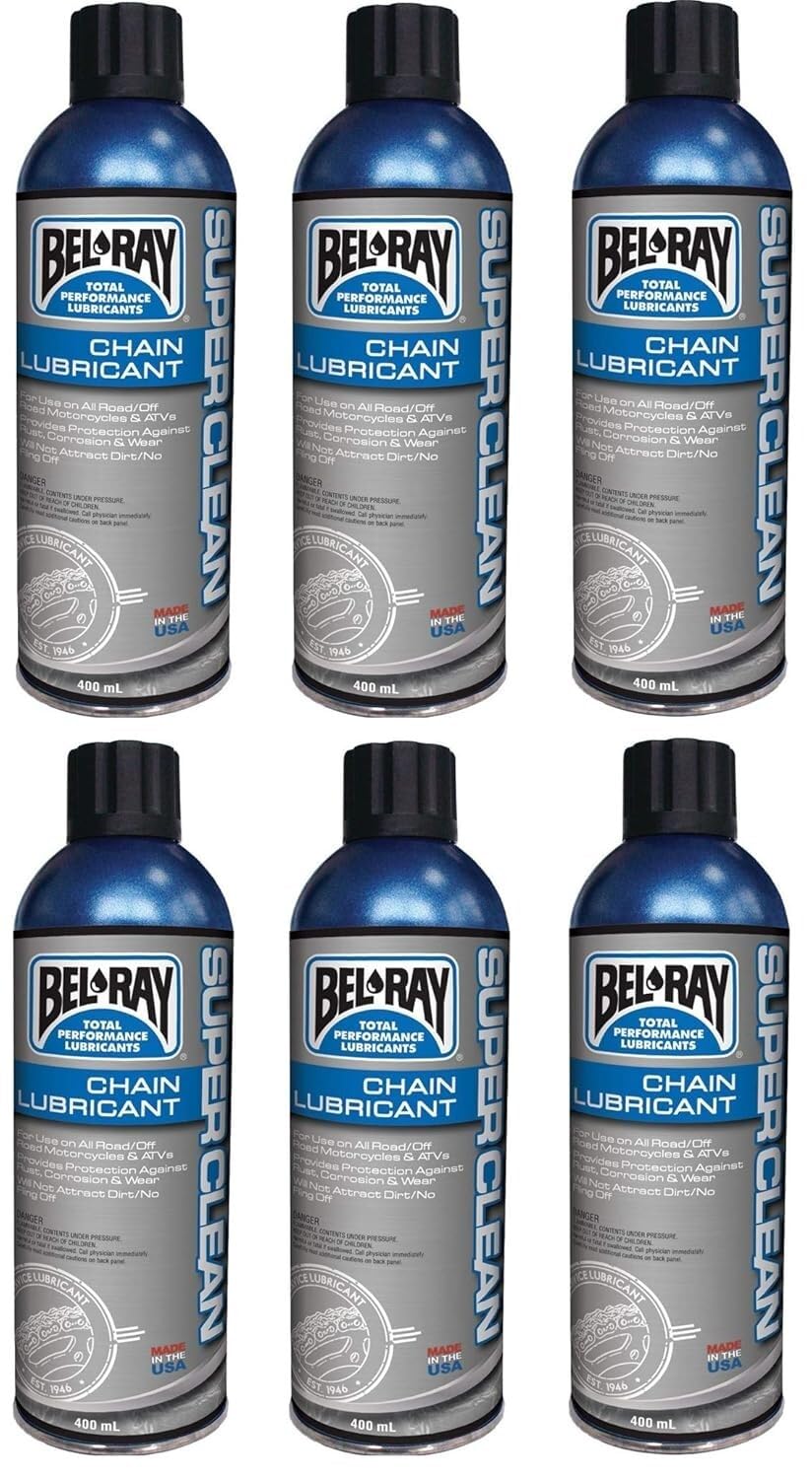 Bel-Ray Super Clean Chain Lube - 400ml. Aerosol 99470-A400W (6 PACK)