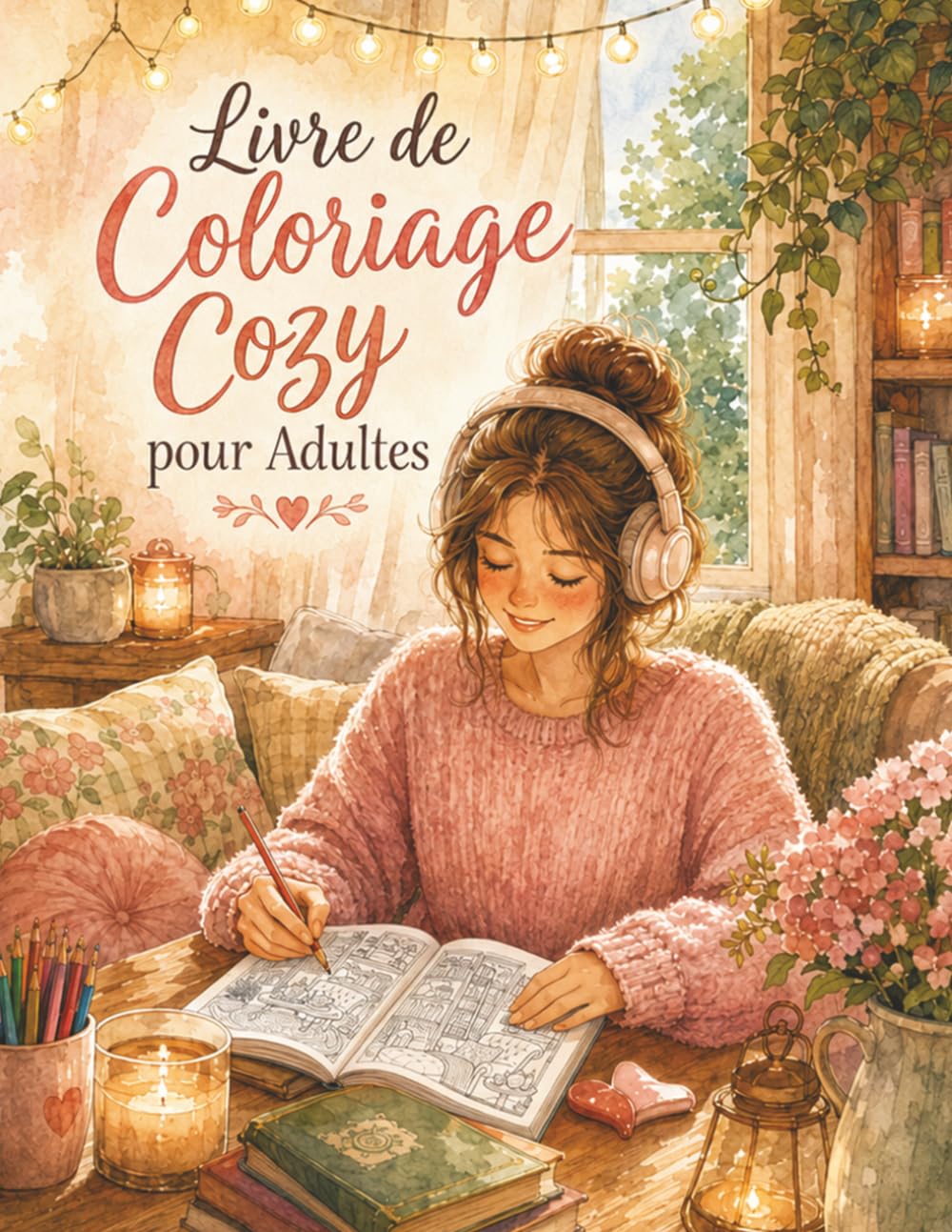 Livre de Coloriage Cozy pour Adultes: Livre créatif de coloriage adulte avec ambiances hygge, espaces maison douillets, scènes calmes et inspirations déco cosy