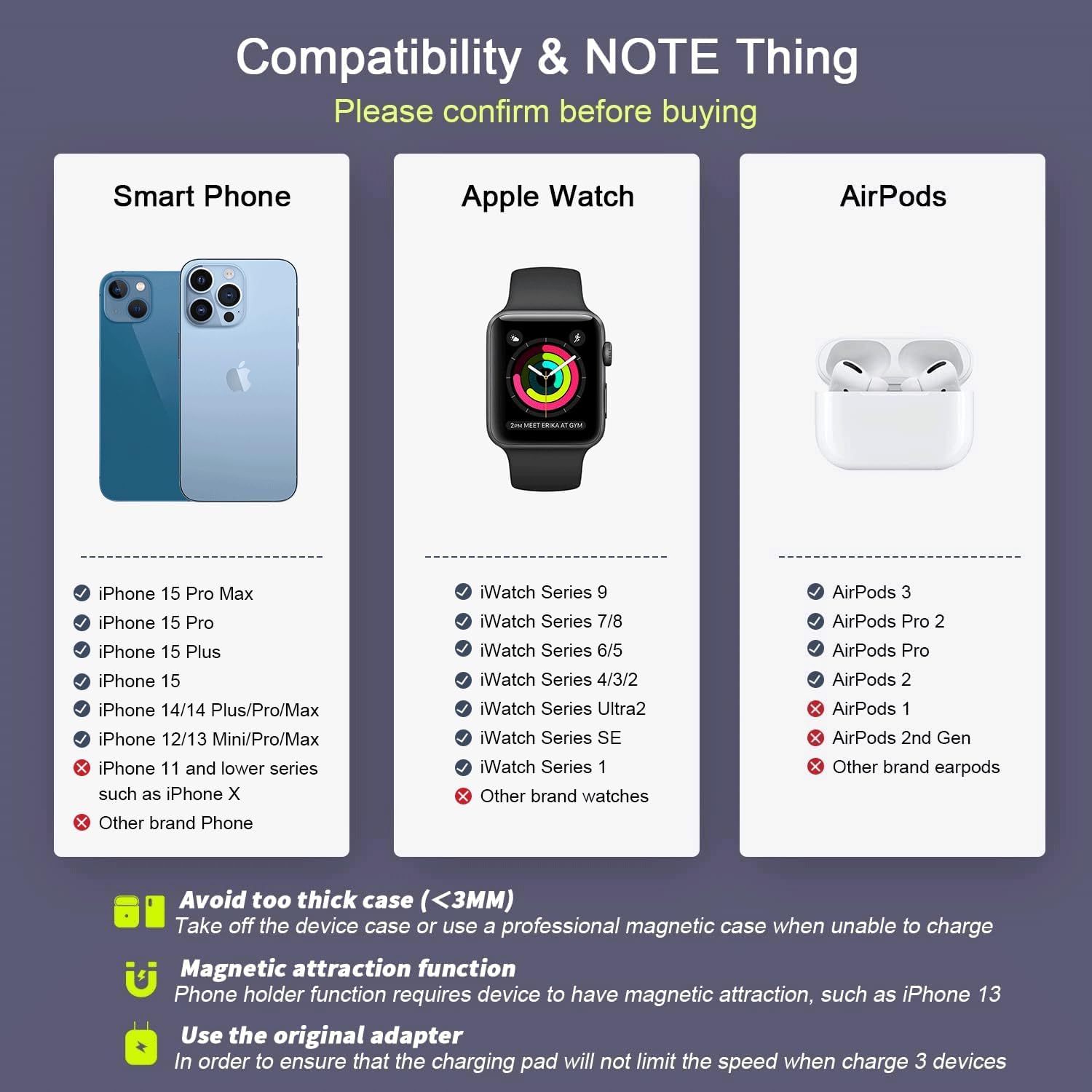 Twelve South AirFly Pro Bluetooth Wireless Audio Transmitter & Wireless Charger 3 in 1,RTOPS Magnetic Travel Wireless Charging Station Multiple Devices