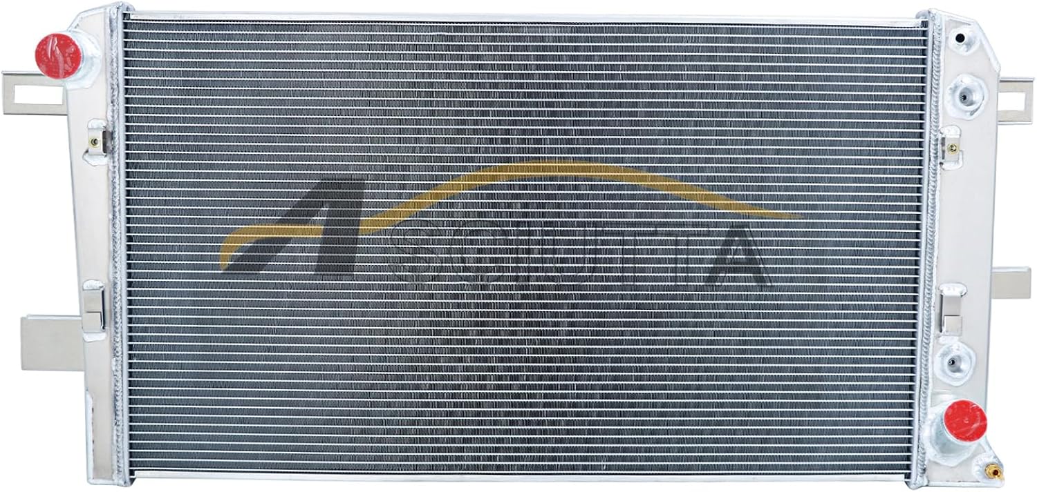 Aluminum 3 Row Radiator for 2001-2005 Chevy Silverado 2500 HD 3500 Duramax 6.6L, 3 Row Core Radiator