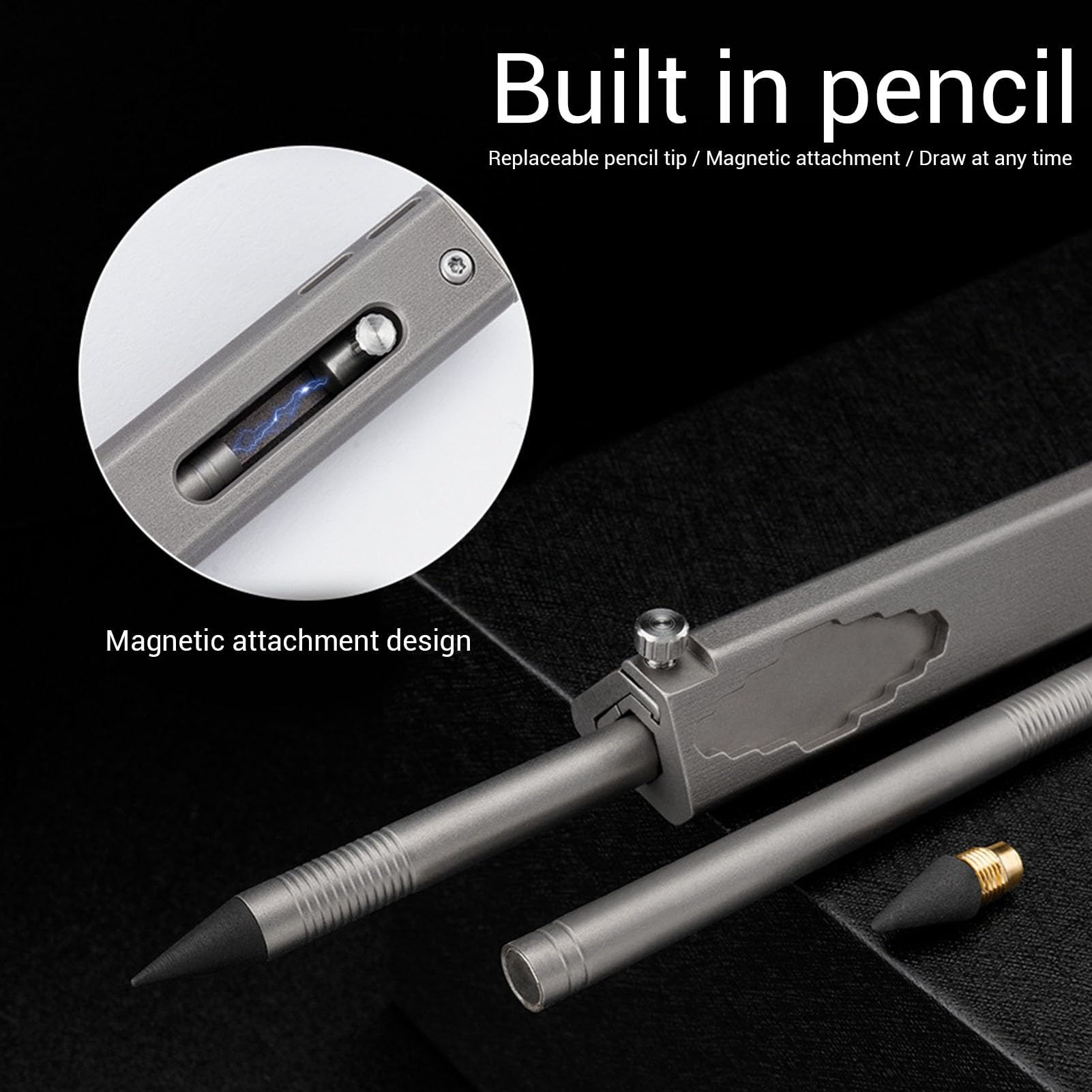 Règle D'échelle Architecturale 200 Mm Alliage de Titane Gravée CNC