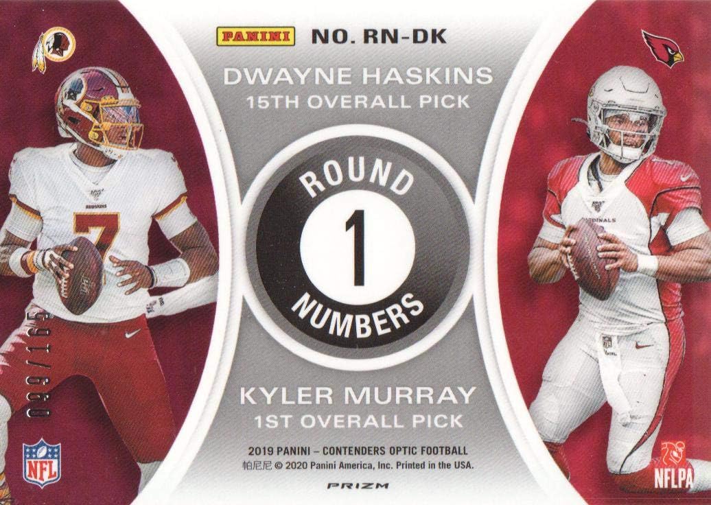 2019 Contenders Optic Football Round Number #DK Dwayne Haskins/Kyler Murray /165