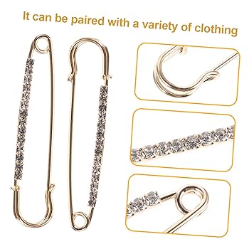 Amazon.co.jp: AUTSUPPL 12個 金の ピン バルク 洋服縫いピン