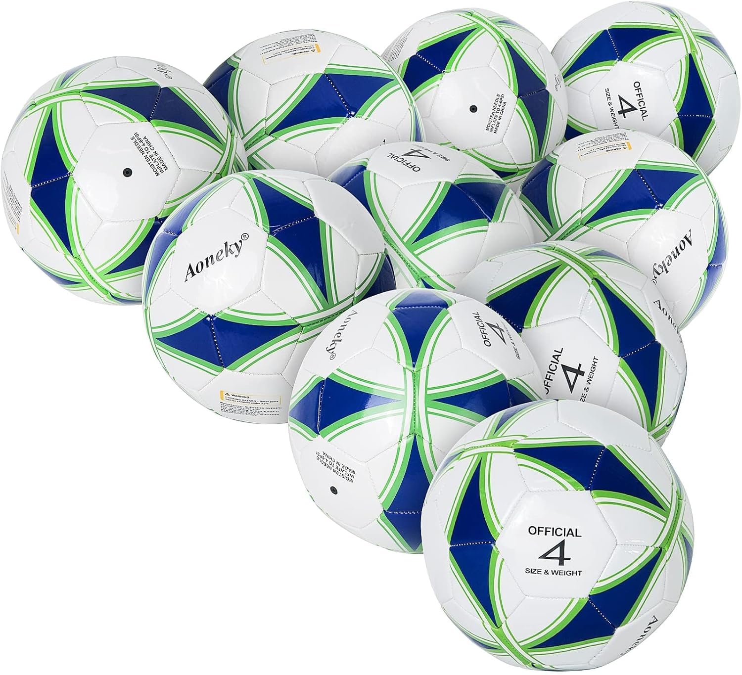 Aoneky Soccer Ball with Pump