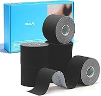 Vista 27 de OK TAPE Cinta de kinesiología de algodón original regular (paquete de 2), cinta atlética terapéutica elástica resistente al agua, sin látex