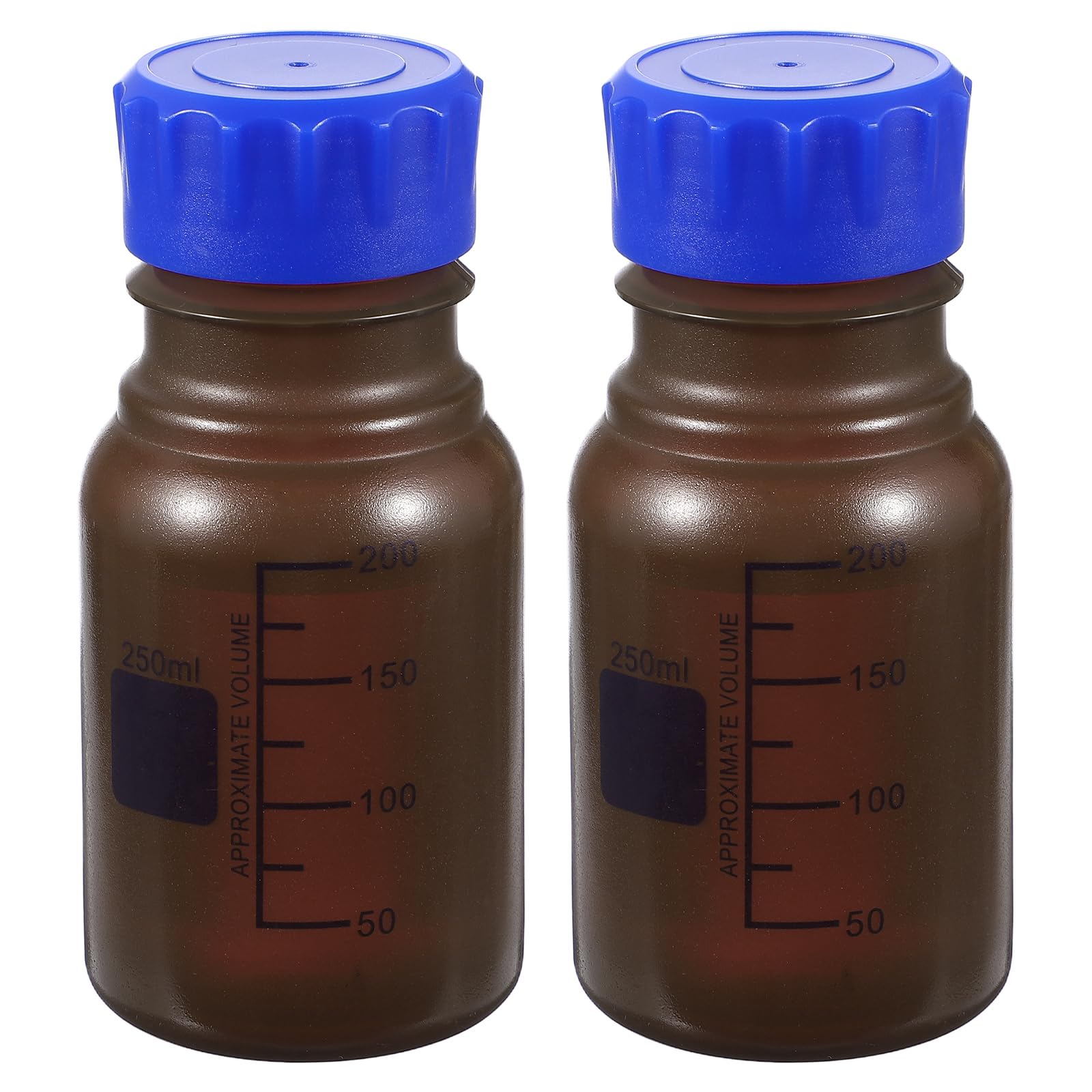 Flacons de stockage de milieu PATIKIL 250ml en PP brun étanches pour réactifs de laboratoire
