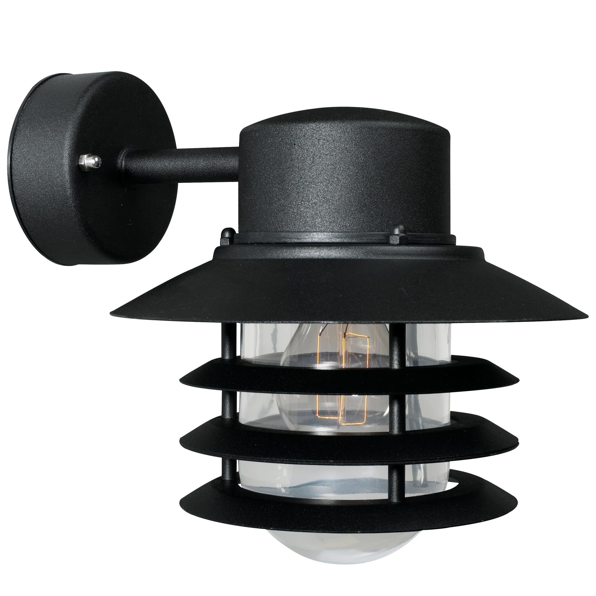 Nordlux Black Vejers Down Outdoor Wall Light, Downward-Facing Light,
