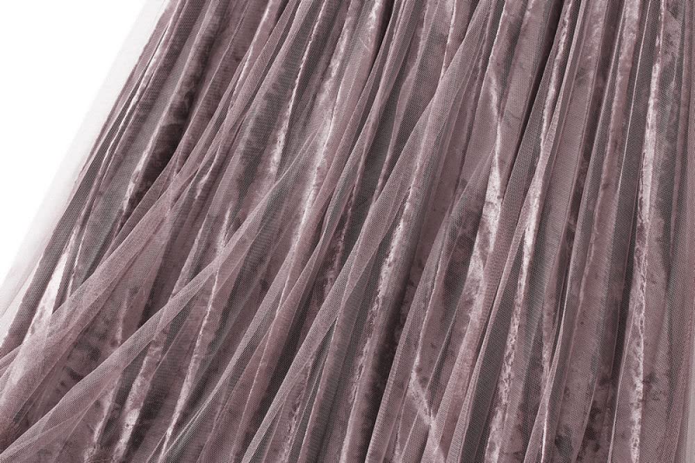 Röcke,Damen-Midirock, Rosa, Lila, Elastisch, Hohe Taille, Spitze, Tüll, Faltenrock, Herbst, Winter, A-Linie, Swing, Gerüscht, Geschichtet, Elegant, Lange Röcke Für Mädchen, Damen,L
