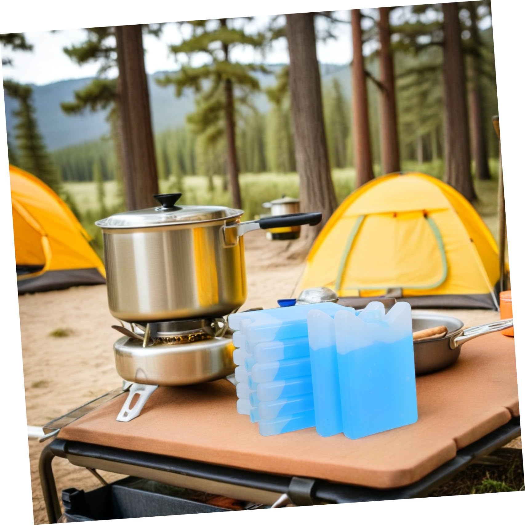Toyvian 8 Pezzi Contenitore Termico per Alimenti Freddi Portatile capacità Refrigerante, per Picnic e Campeggio, Design Riutilizzabile Senza necessità di Acqua