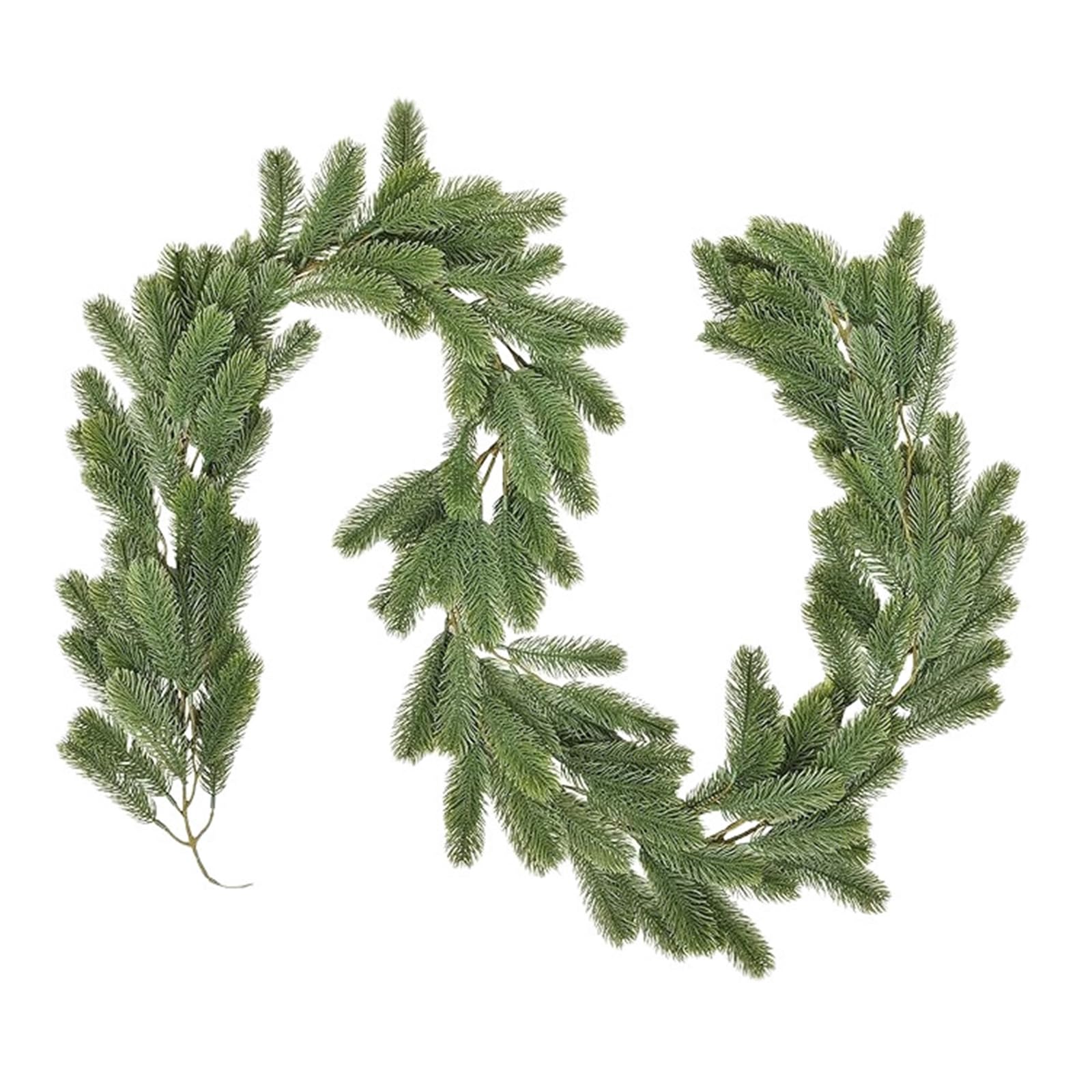 Msioytog Christmas Decoration Garland Realistic Artificial Vine Hanging Plant Winter Holiday Plant Ornament for Mantels Stair Artificial Vine for Outdoor Indoor