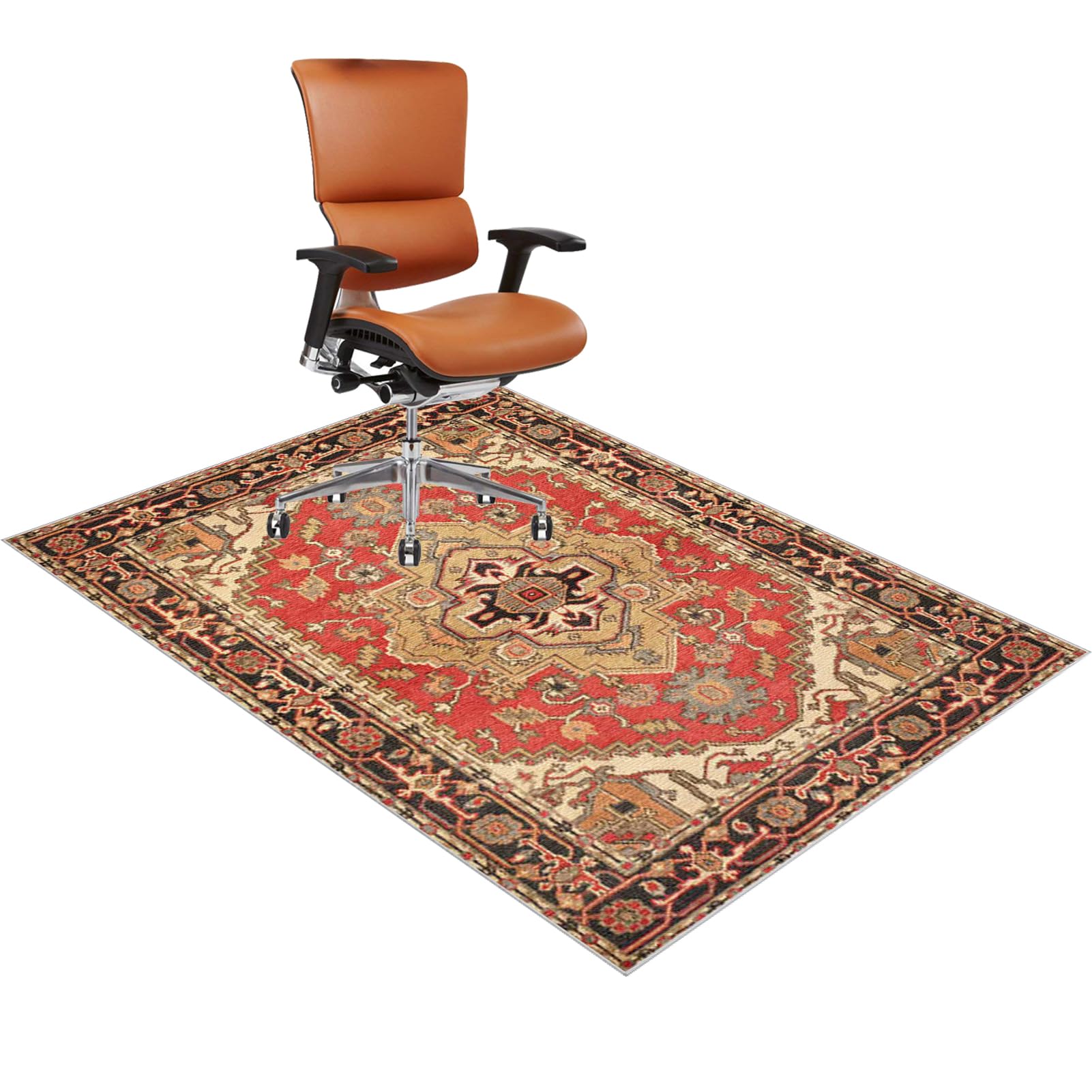 Fcenghox 1506A Desk Chair Mat For Carpeted Floors 120 X 180 Cm Heavy Duty Office Chair Mat For Carpet, Gaming Chair Mat For Hardwood Floor, Hard Floor Protector Mat For Rolling Chairs, Computer Desk Chair Mat