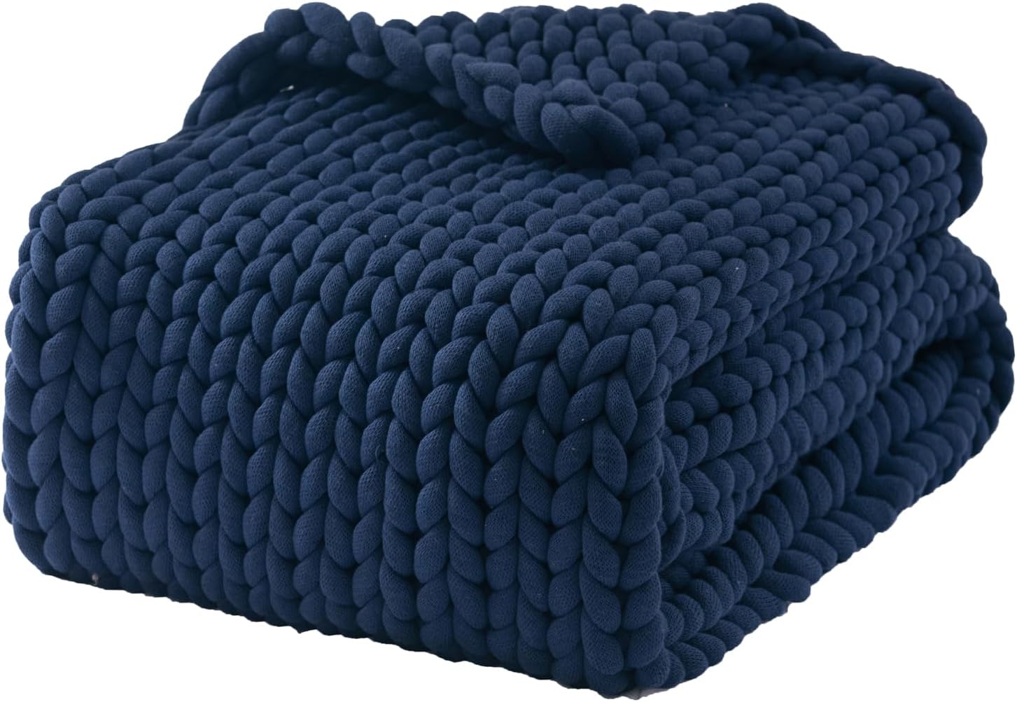 ZonLi Knitted Weighted Blanket 60''x80''20 pounds,Handmade Chunky Knitted Throw