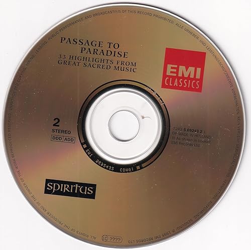 Miniatura 4 de Passage to Paradise 33 Highlights from Great Sacred Music