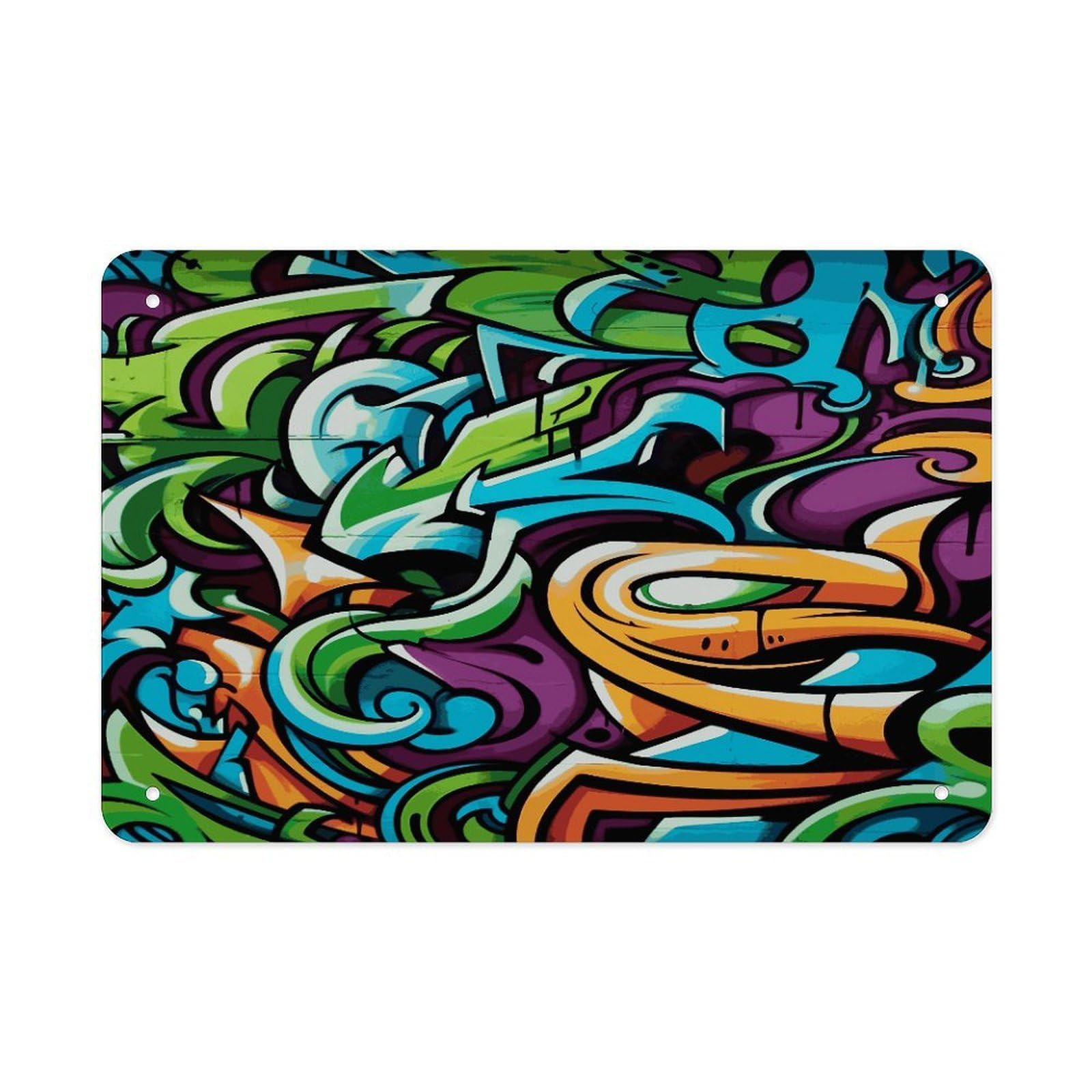 Fekiloot Style Graffiti Drawing Art Metal Signs Wall Art Tin Sign