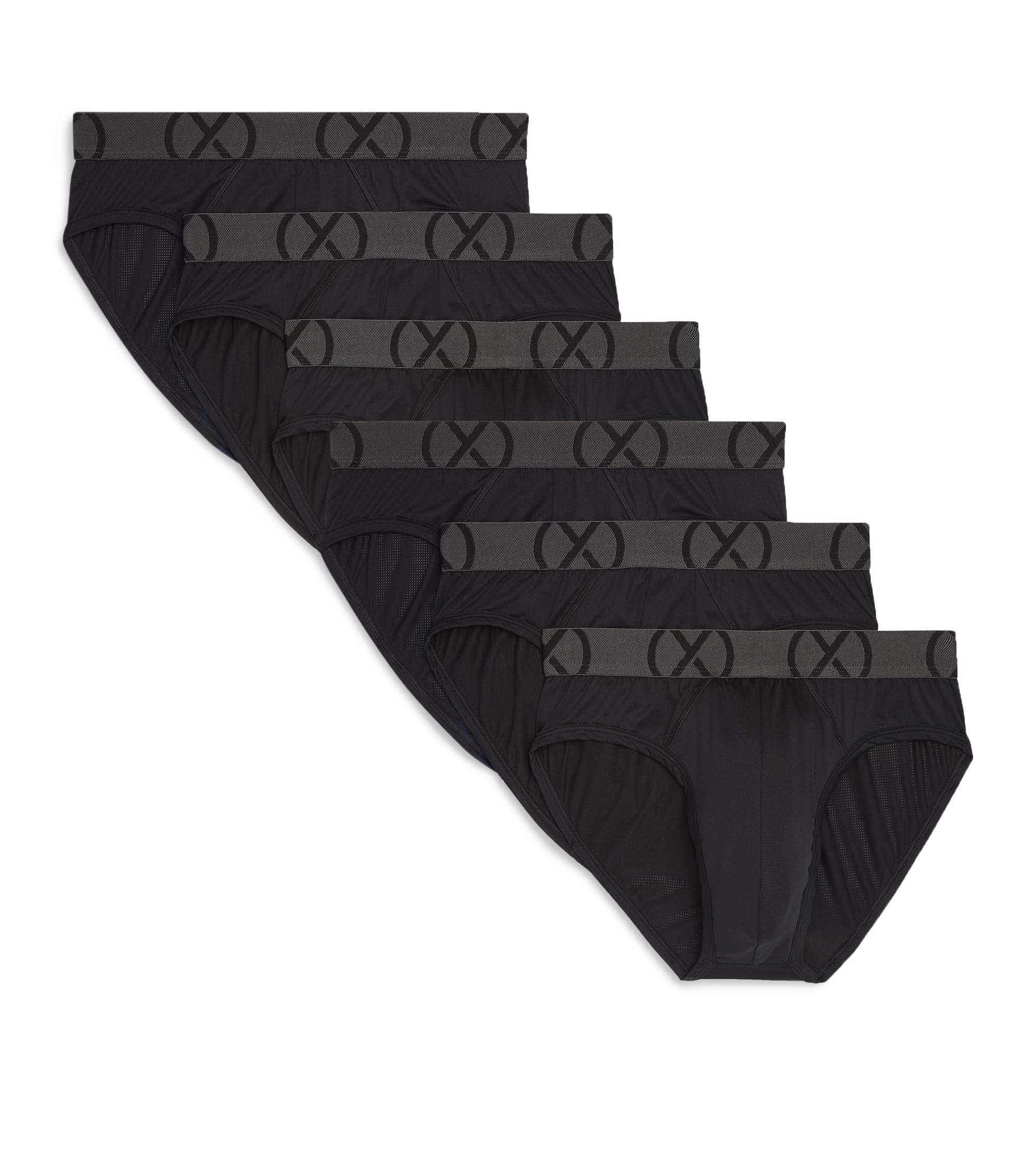 2(X)ISTMen's (X) Sport Mesh 6-pack No Show Brief Briefs