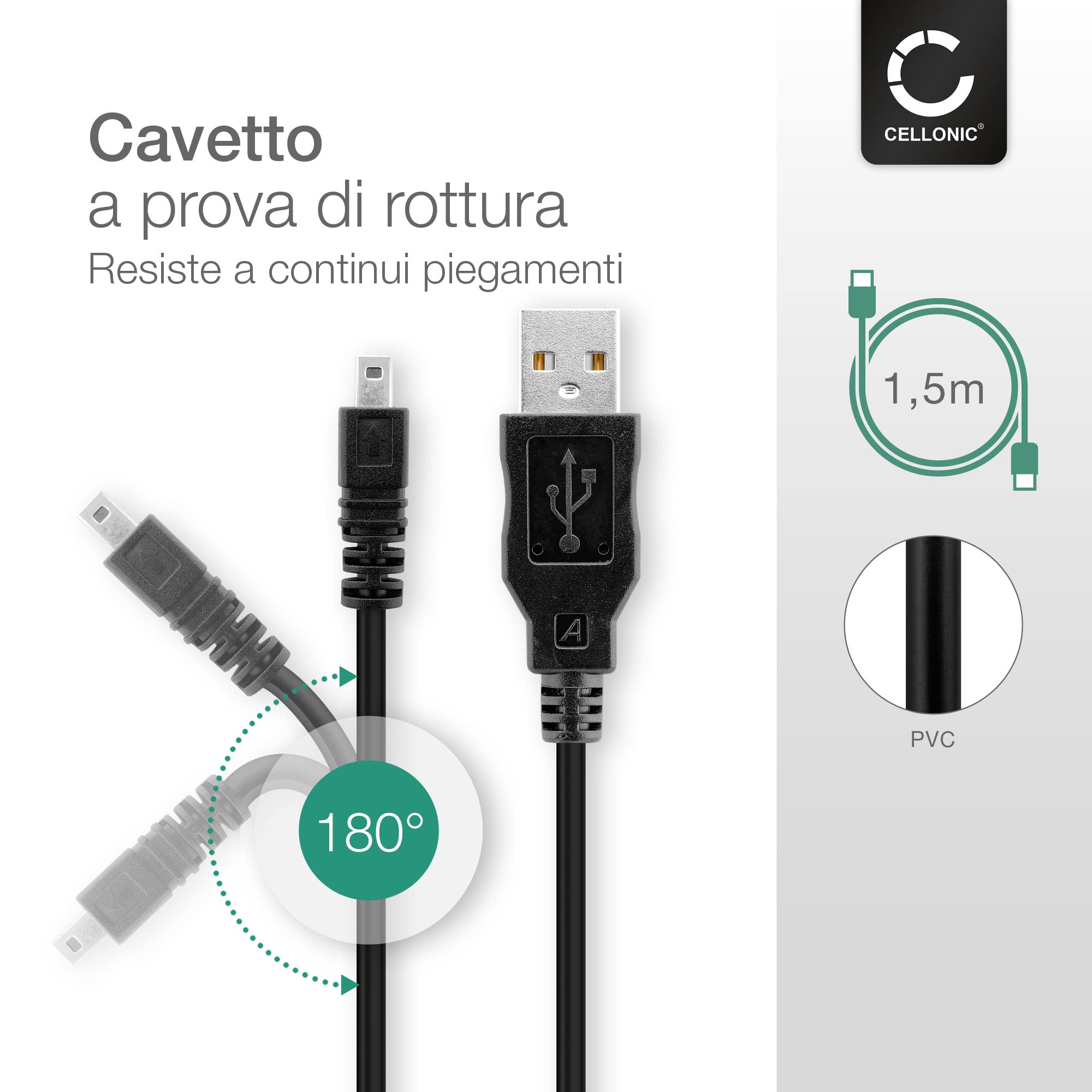 Cavo USB 2.0 Per Navigatore Awesafe LKW - Ricarica E Trasferimento Dati Per GPS Auto - Foto 8