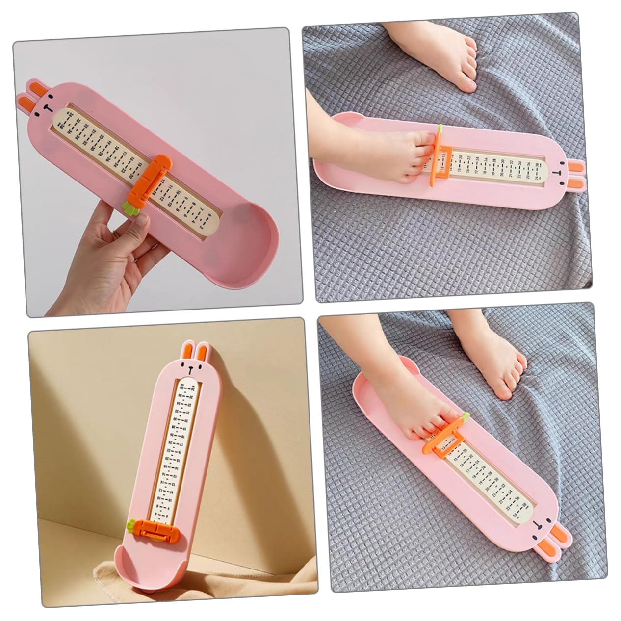 PACKOVE 3pièces Gabarit De Mesure Pour Garçon Fille Outil De Mesure De Chaussure Pour Garçon Fille Design Cartoon Règle Pour La