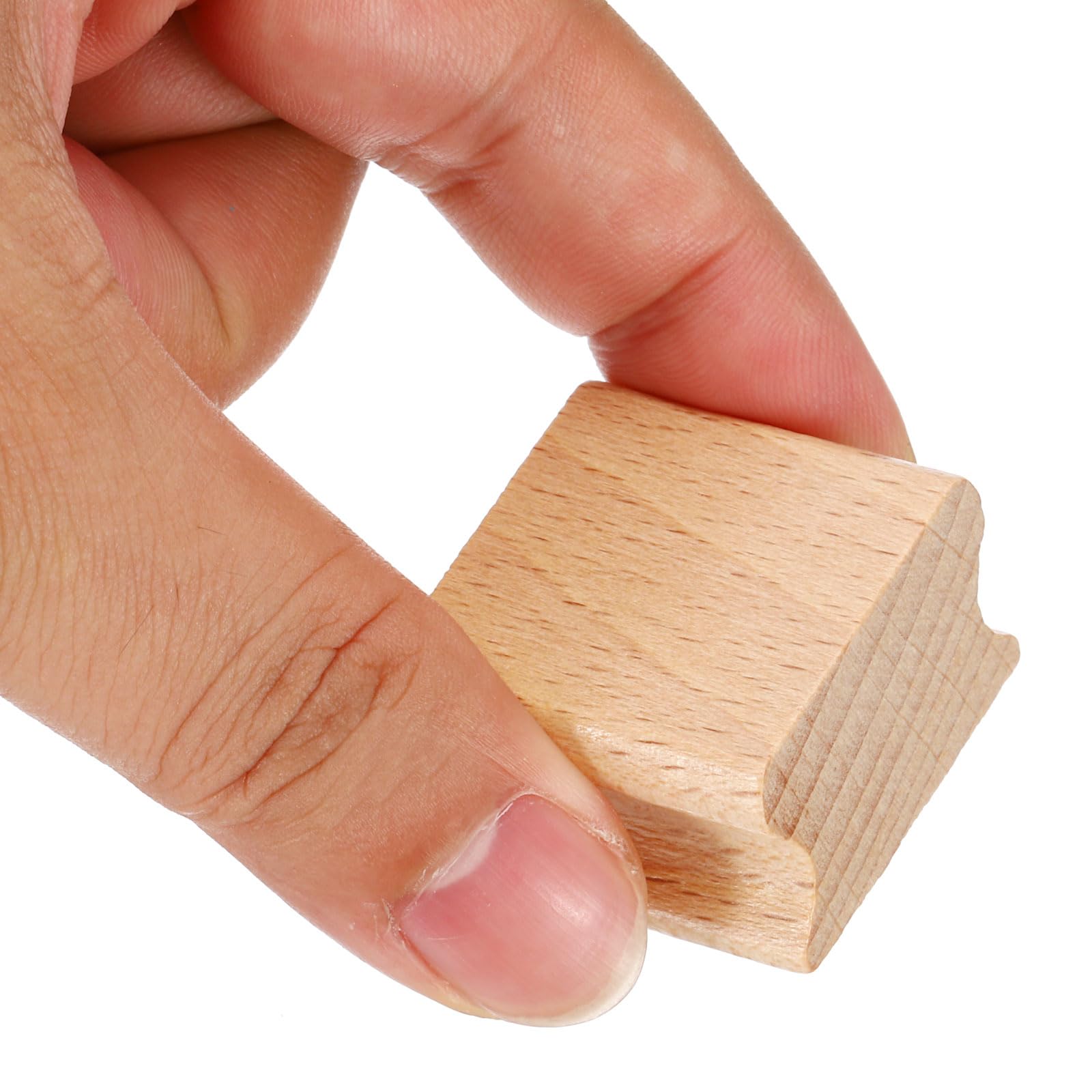 PATIKIL 30x30mm Blank Wood Rubber Stamp Mounts - Image 4