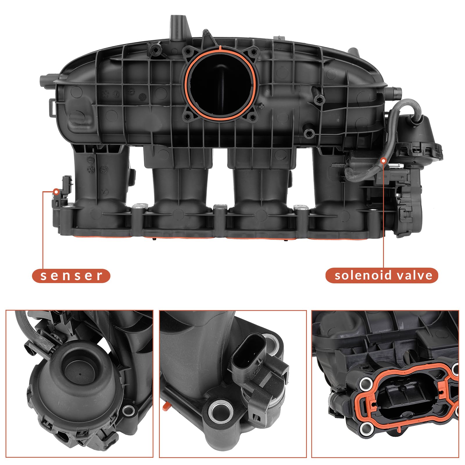 Engine Intake Manifold W/Seals For 05-14 VW Jetta Beetle Golf Jetta - View #7