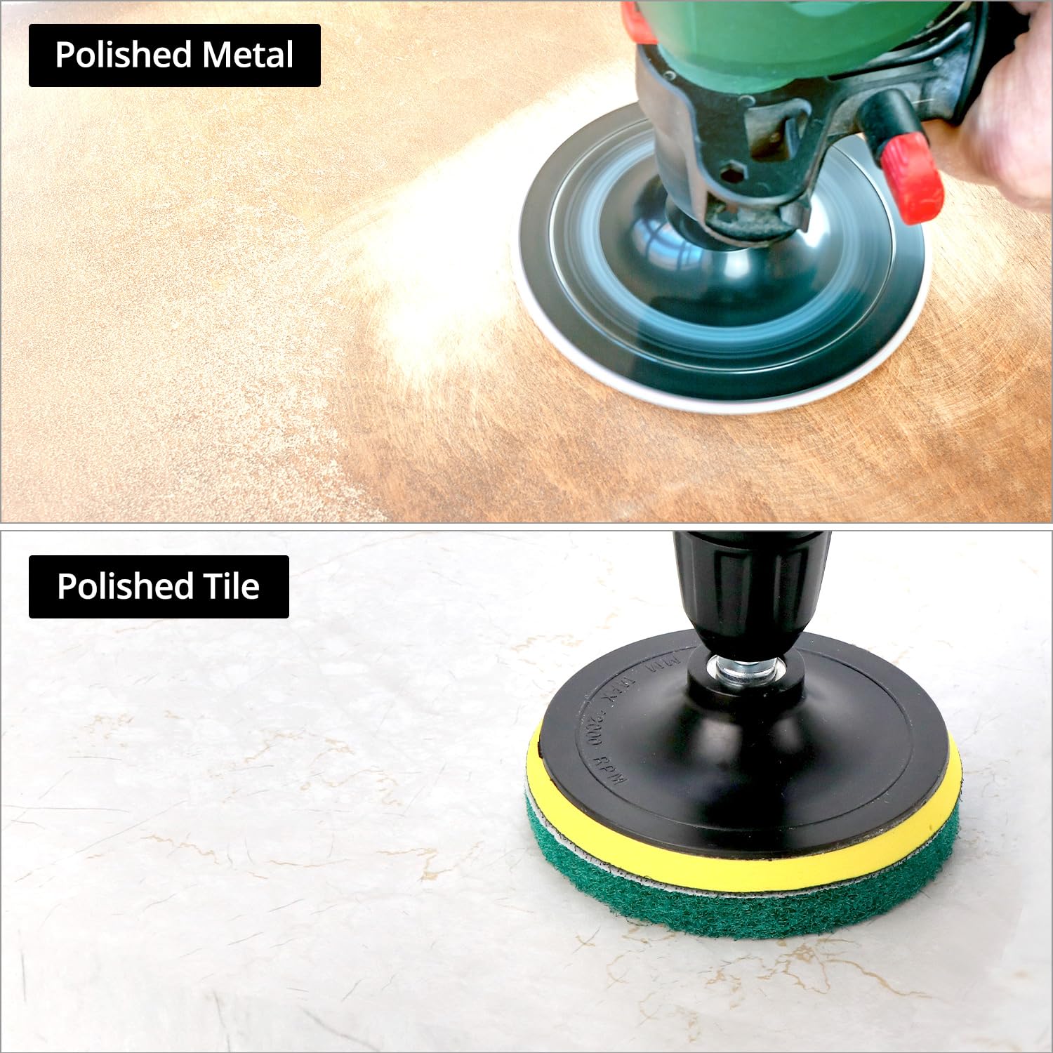 QWORK® 8 sztuk ściereczki do polerowania 125 mm, ziarnistość P80-P150-P250-P600, odporne na wodę i olej, do szlifierek okrągłych i mimośrodowych