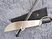 Vista 5 de Wing Chun ocho cortador/hoja de acero al carbono medio/mano de latón/equipo de Kung fu