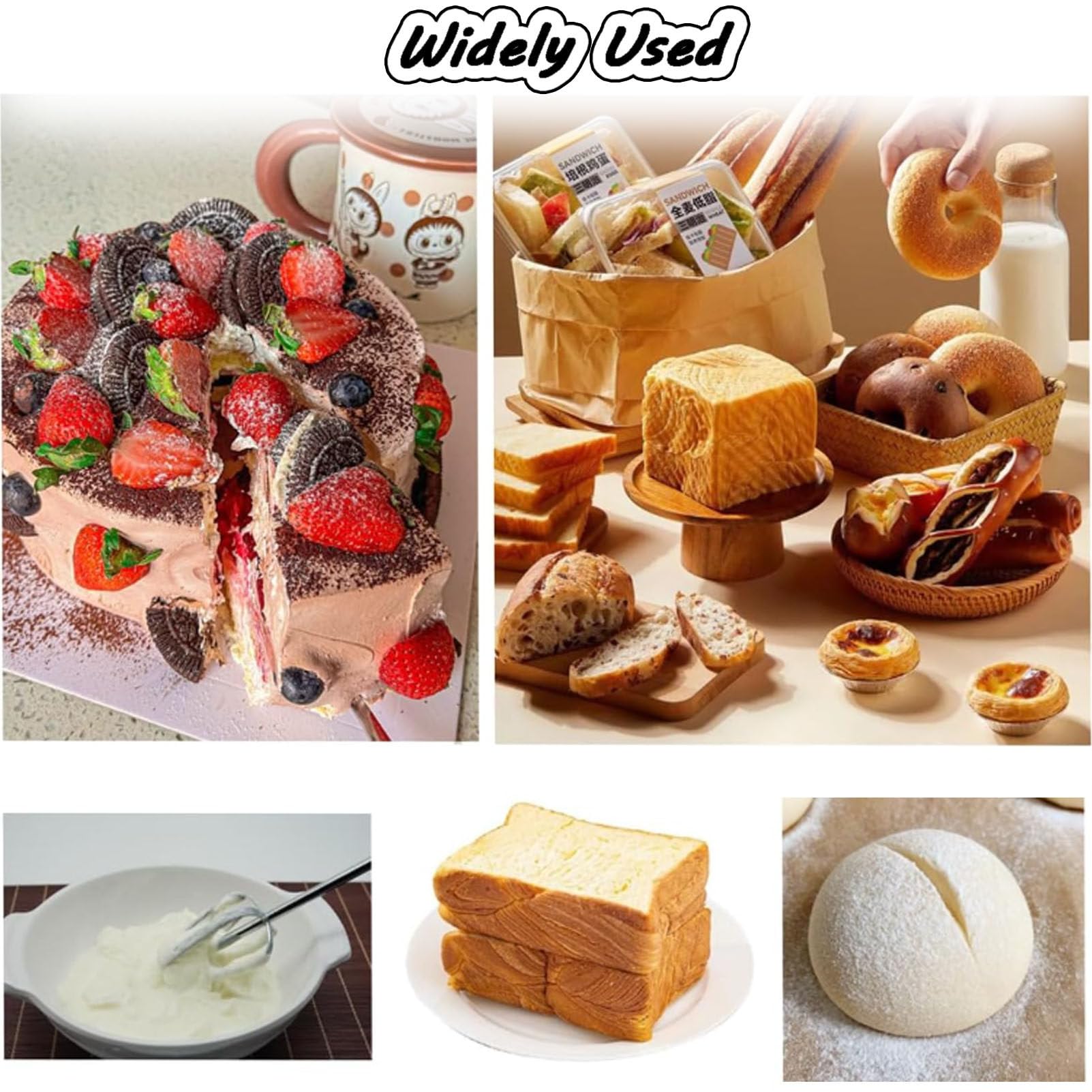 Elektryczny Mikser Kuchenny 10 L, Robot Kuchenny, Blender, Do Pieczenia Z Miską, Kompaktowy, łAtwy W UżYciu, Lekki Black