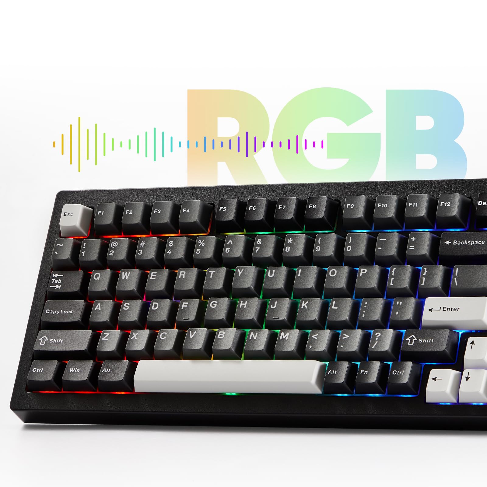 Amazon.com: Akko 5075 V3 Black & Silver Gaming Keyboard, 75% Multi