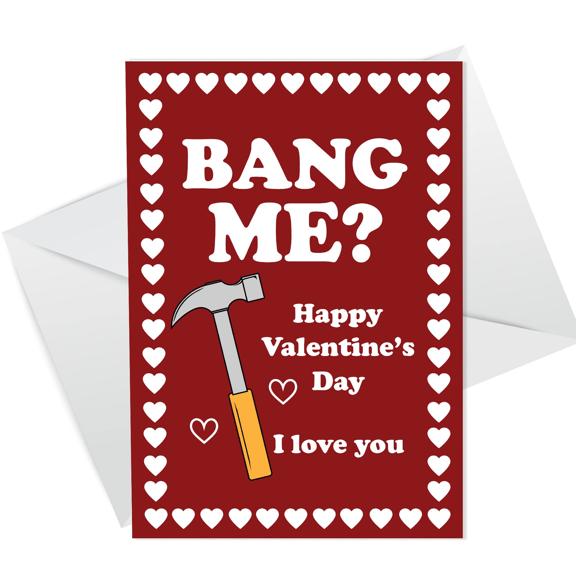 Funny Valentines Cards For Him Perfect Boyfriend Husband Card Rude BANG ME Card