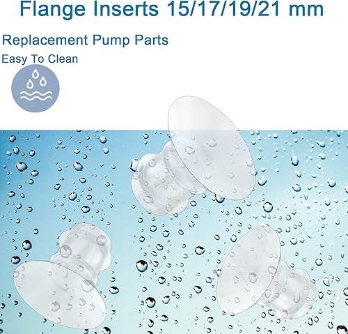 Miniatura 6 de Inserto de brida 3 piezas de 0.591 in para Momcozy S12 proS9 proS9S10S12MedelaTsreteSpectraBellabababy, etc. Extractor de leche portátil de 0.945