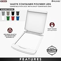 Vista 6 de Tapa para cubo de basura de 35 cuartos de galón, de la marca Rev-A-Shelf