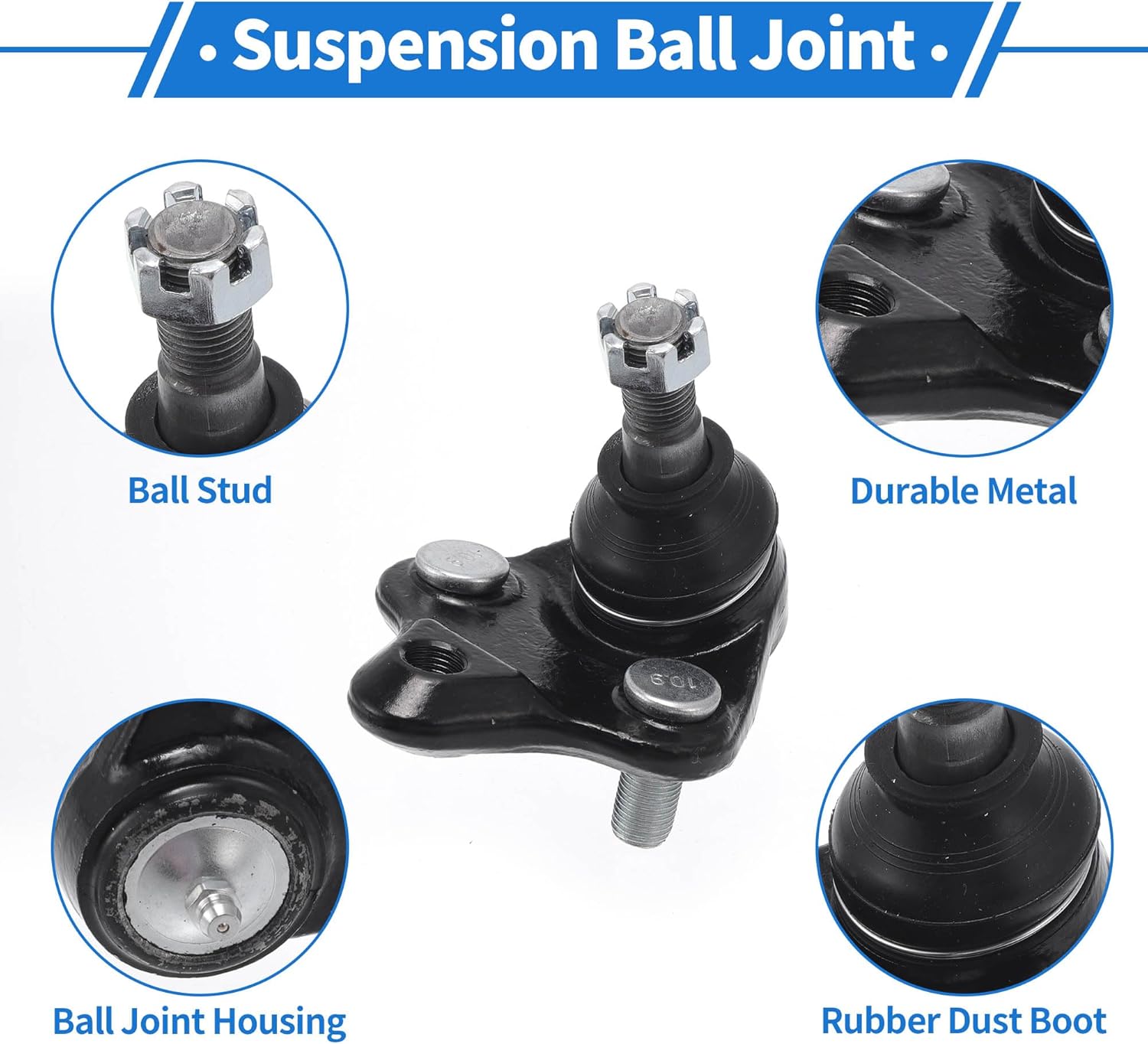 2 Pcs Front Lower Ball Joints for Toyota Corolla 1996-2008 Suspension Ball Joint Kit No.4333019115/4333009230