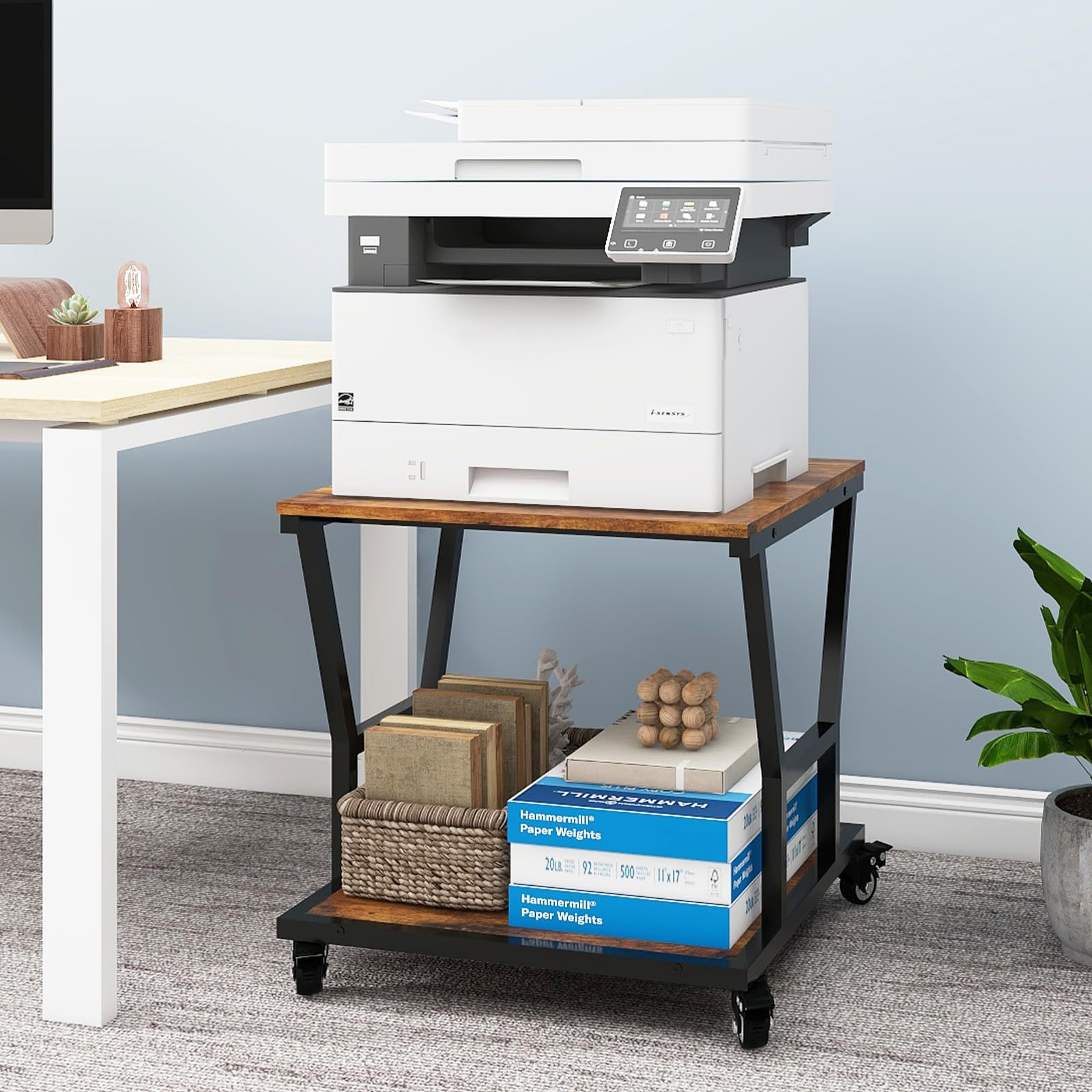 PUNCIA Support Ipriante à 3 Niveaux Euble Bureau 60x50x68C Table