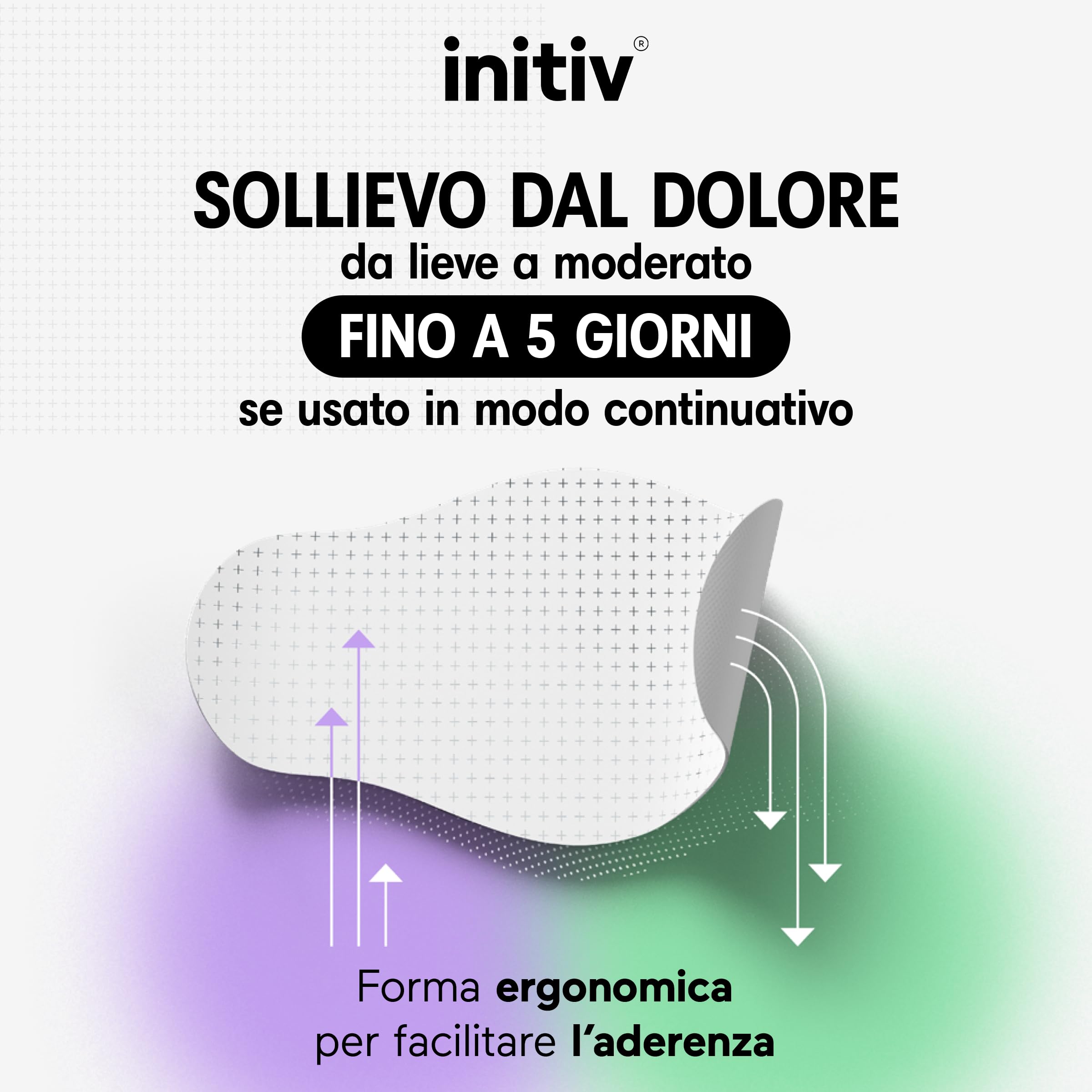 Initiv Cerotti per Spalla, Dolori Muscolari da lievi a moderati, Sollievo fino a 5 giorni se usati in modo continuativo, senza Medicinali - Tecnologia Reflectech, Resistenti all’Acqua (4 Cerotti)
