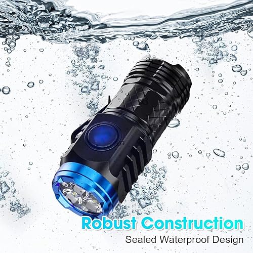 Miniatura 2 de Inboxxe Mini flash de tres ojos Monster Super Power linterna, linternas recargables, luz de flash de alto lúmenes, mini linterna monstruo de tres