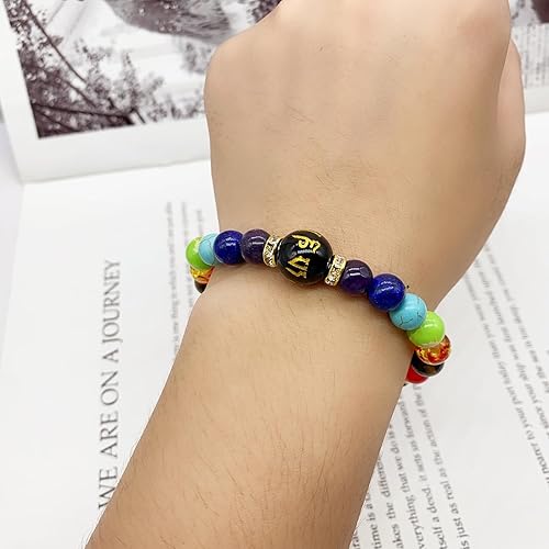 Miniatura 2 de ZMANYIJEW Pulsera Arus 7 Chakras Original 7 Chakra Pulsera con piedras reales Chakra Pulseras para mujeres y hombres