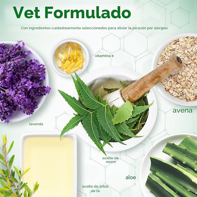 Foto 5 de 8 de Vet's Best Champú para Perros de Alivio de la Picazón de Alergia
