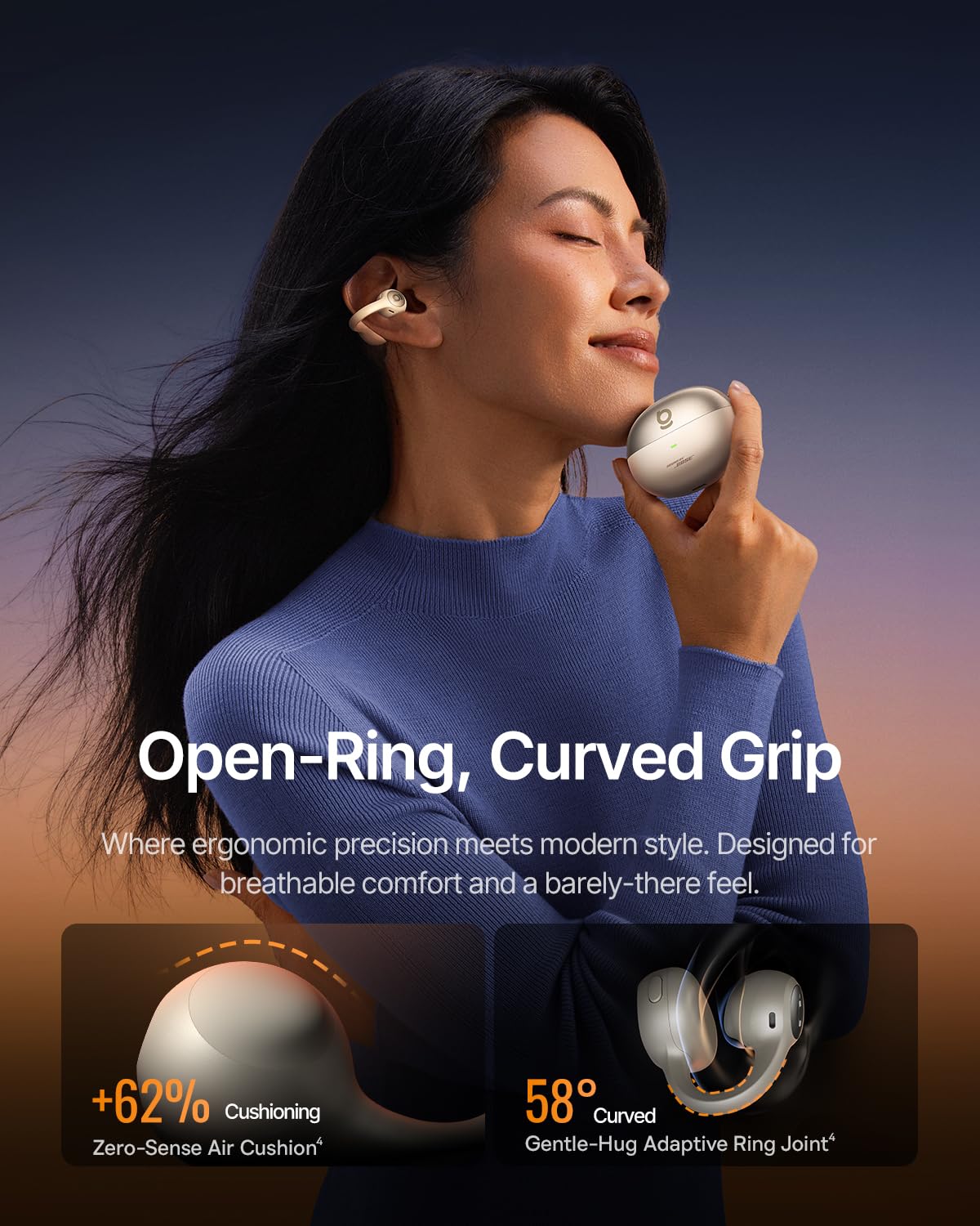 Baseus Fones de ouvido intra-auriculares abertos Inspire XC1