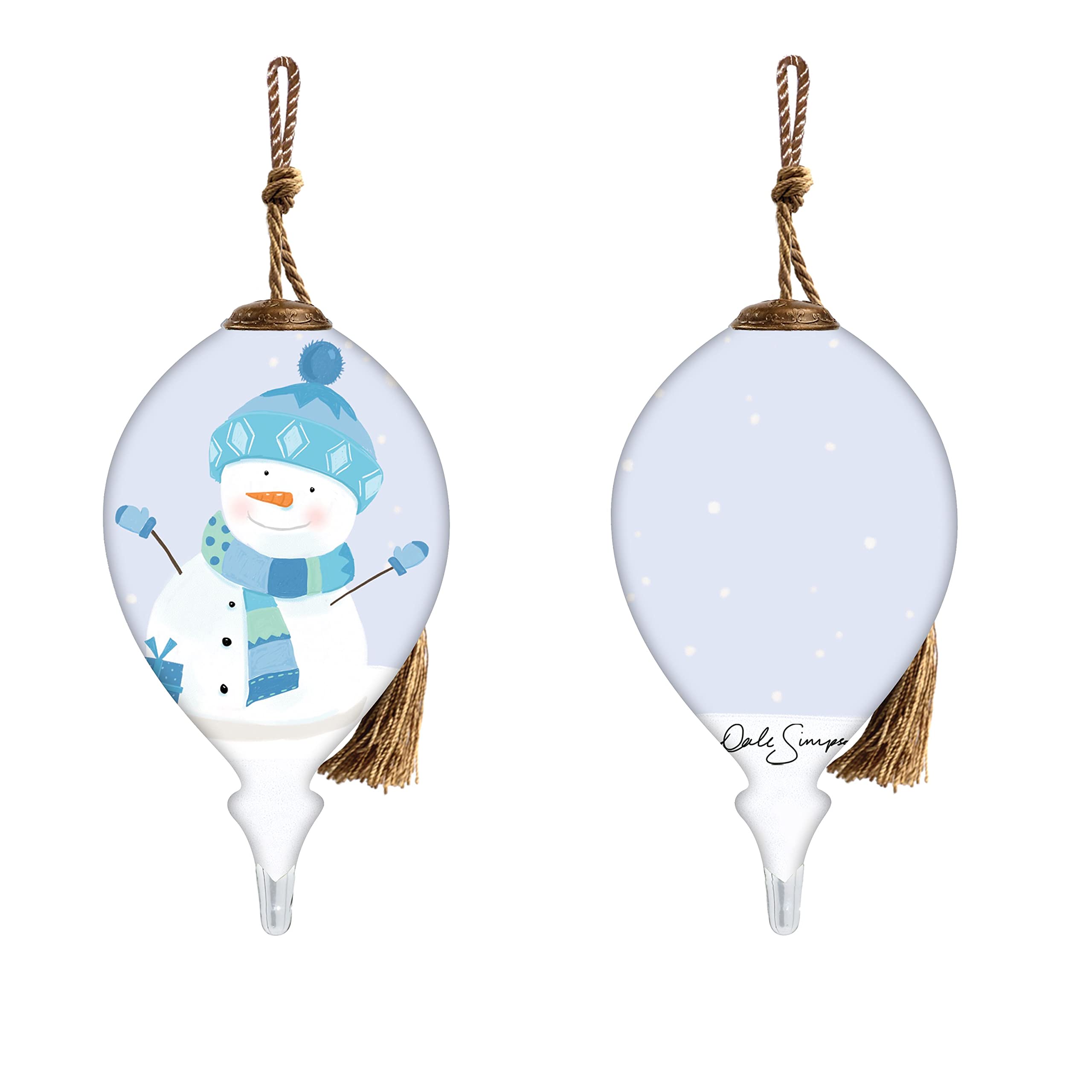 Adorno colgante de niño de nieve para decorar salones familiares en Navidad