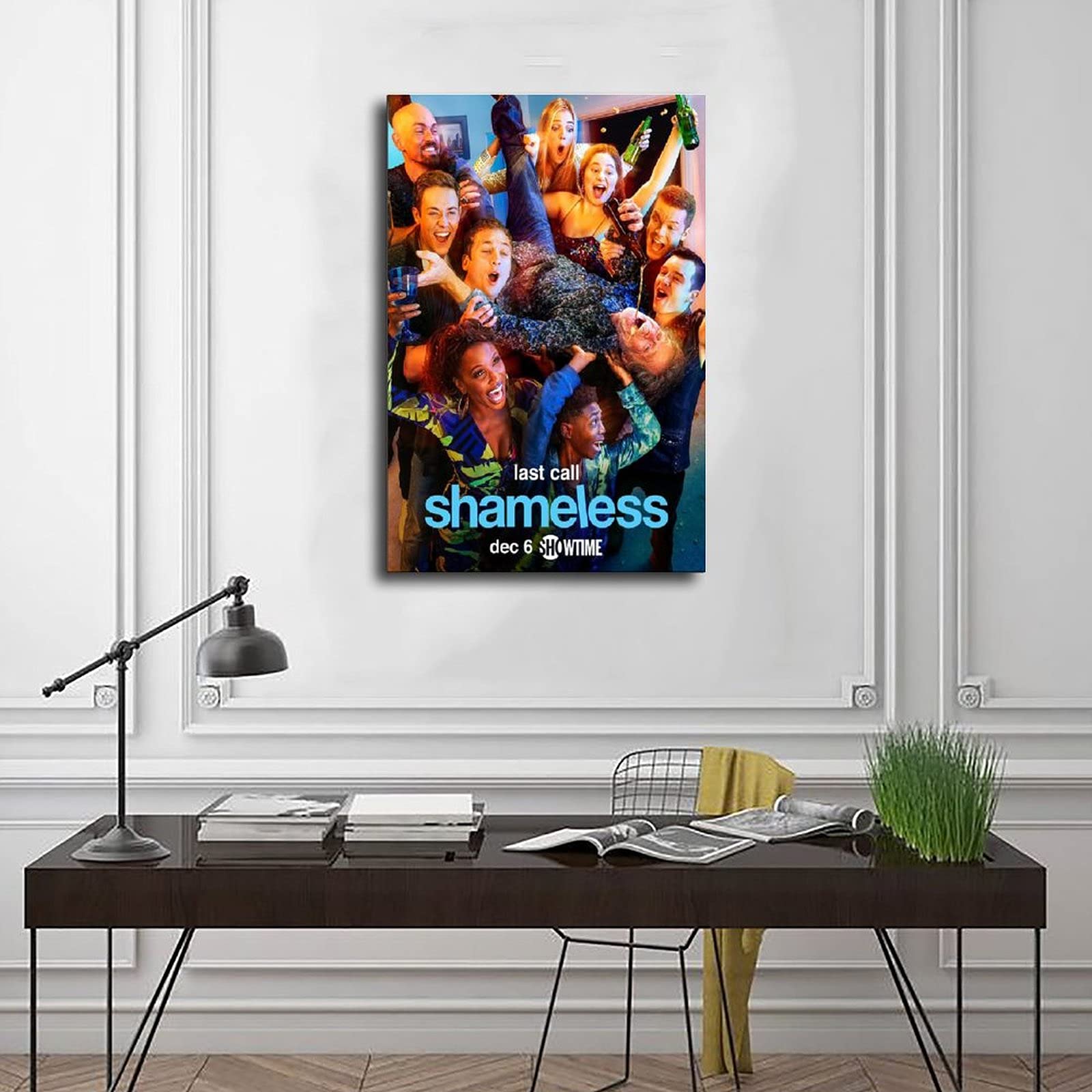 GBHEVEWV Poster per serie TV Shameless su tela, decorazione artistica