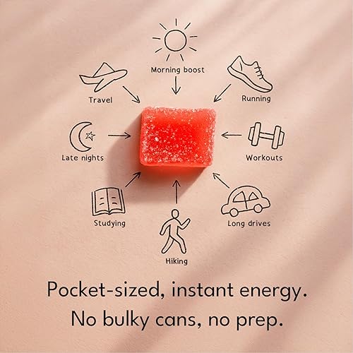 Miniatura 4 de Volt - Gomitas de energía instantánea  100 mg de cafeína por gomita  Combustible de acción rápida para entrenamiento, carrera y rendimiento de