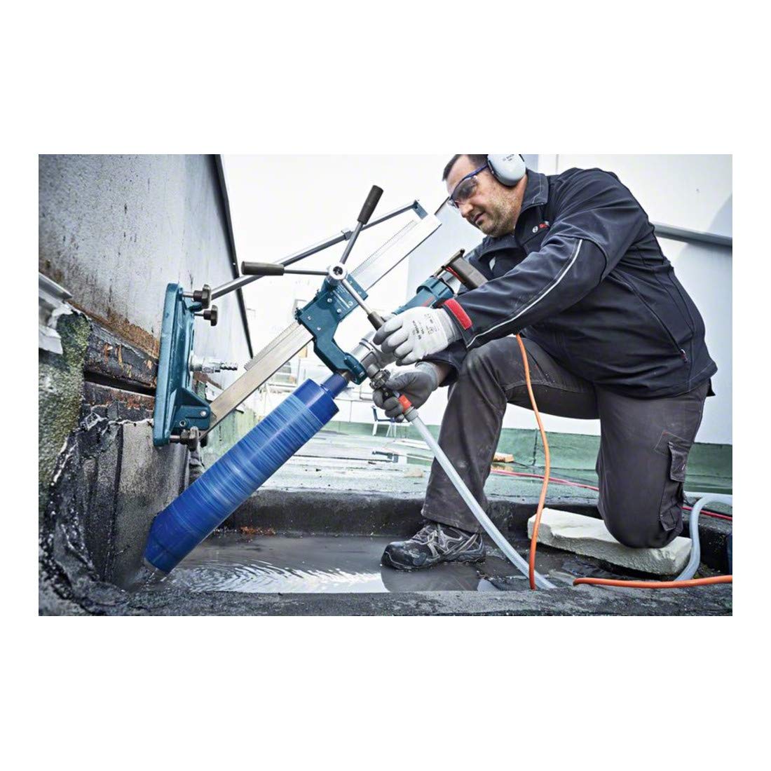 Bosch Professional perforadora de diamante p. aplicaciones en húmedo GDB 180 WE (5,2 kg, 2000 W, 230 V, rango de perforación 180 mm, incl. adaptador aspiración polvo, válvula de bola, maletín)