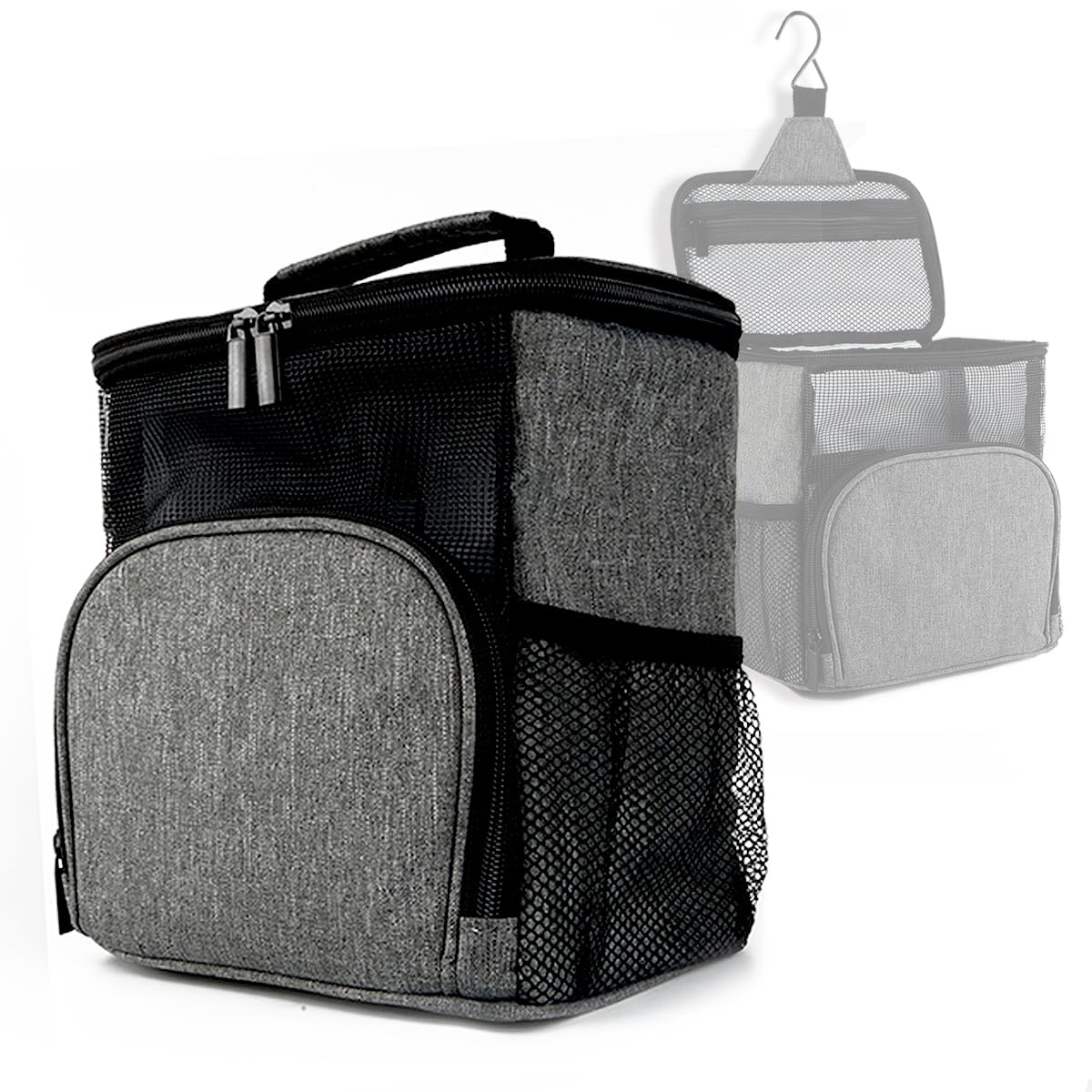 Hoshin Mesh Shower Caddy Tote Bag Portable Toiletry Bag Bath Organizer for College Dorms Gym Camp Women and