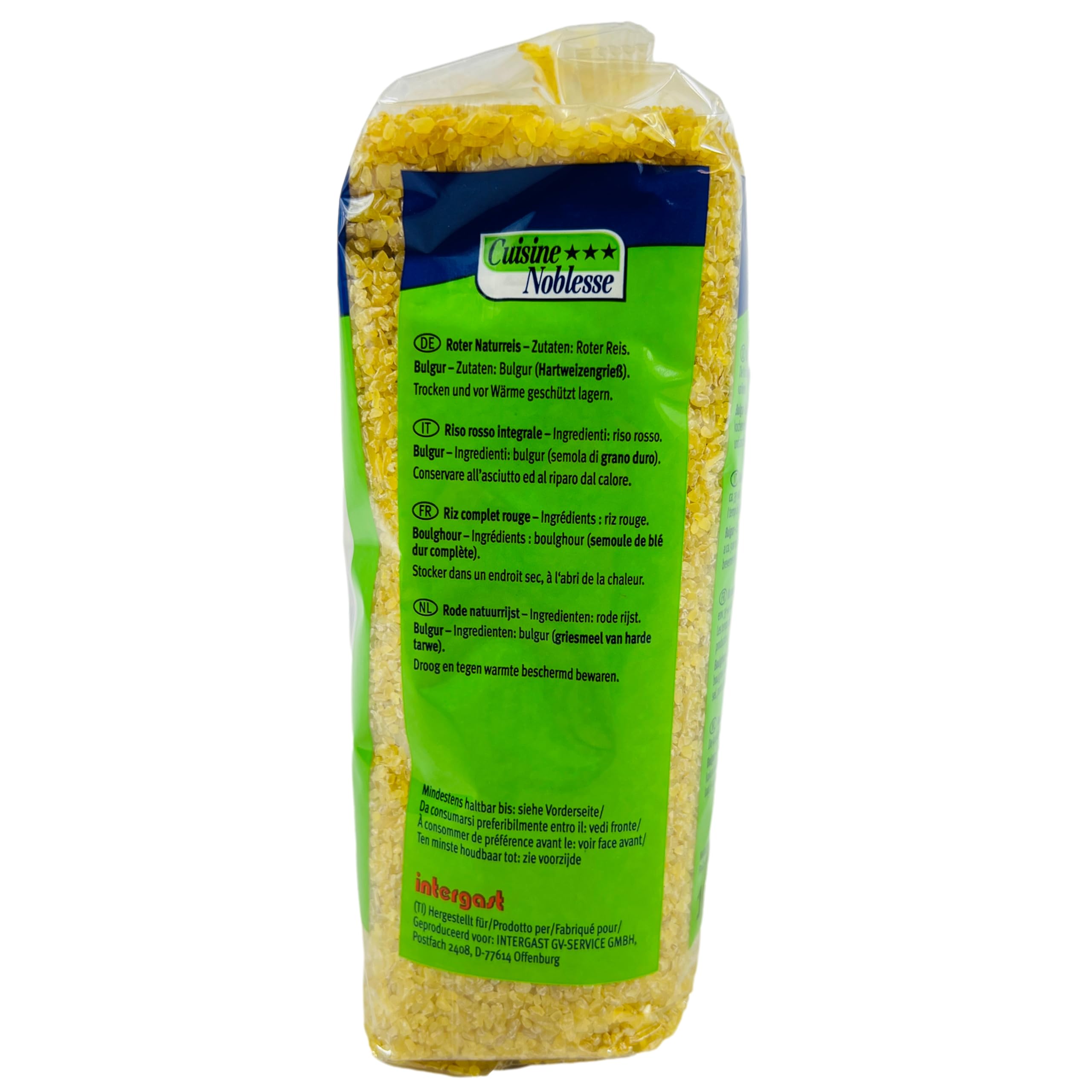 Cuisine Noblesse - 3er Pack Premium Bulgur 1 kg Packung in Gastro-Qualität - 100% Naturrein Original aus ausgewählten Hartweizengrieß - Boulgour Weizengrütze vollaromatisch für orientalische Gerichte