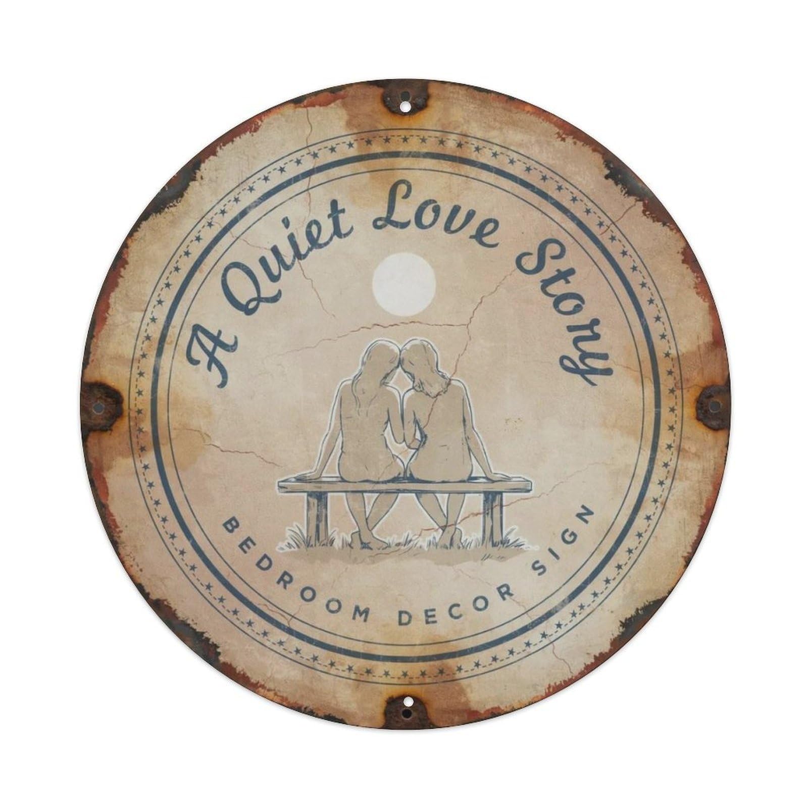 A Quiet Love Story Bedroom Decor Sign Metal Tin Sign Plaque