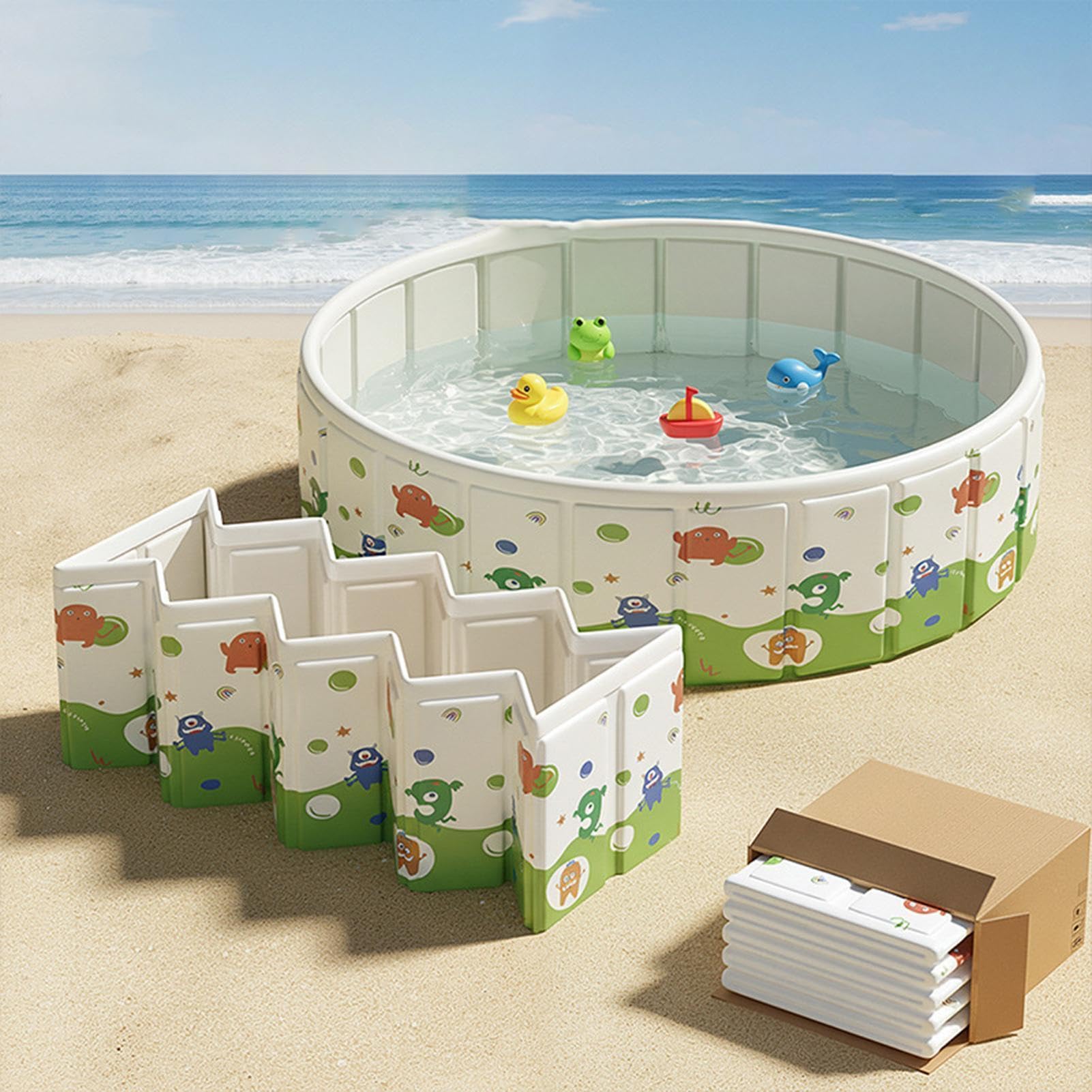 Piscina Plegable Juegos Acuáticos de Niños y Niñas al Aire Libre | Piscina para Niños y Niñas para Muchachos y Muchachas Hogar Camping Patio Playa Patio de Atrás Jardín al Aire Libre
