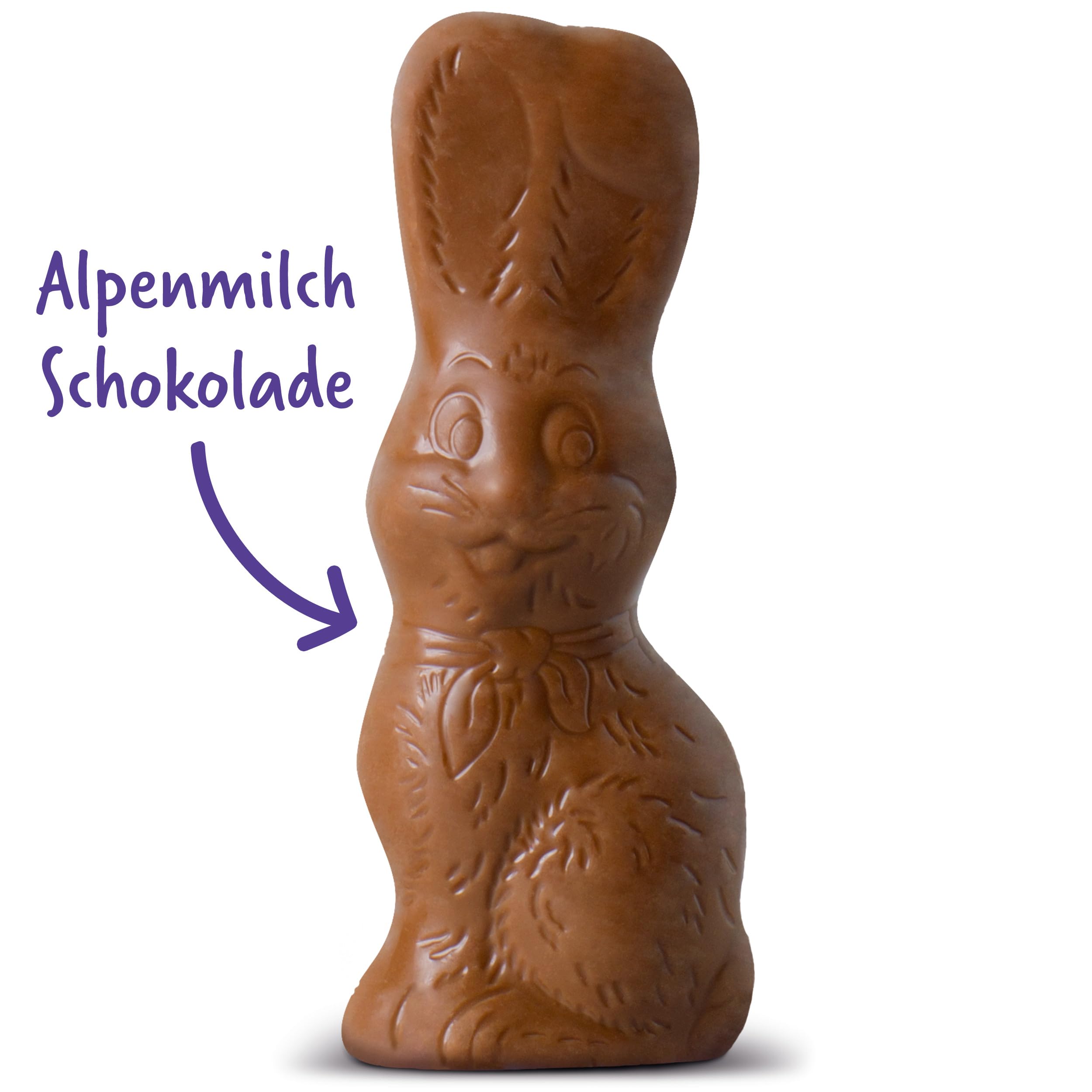Milka Schmunzelhase Alpenmilch – Mini-Osterhasen aus zarter Alpenmilch-Schokolade in der Großpackung – 30 x 3 x 15g